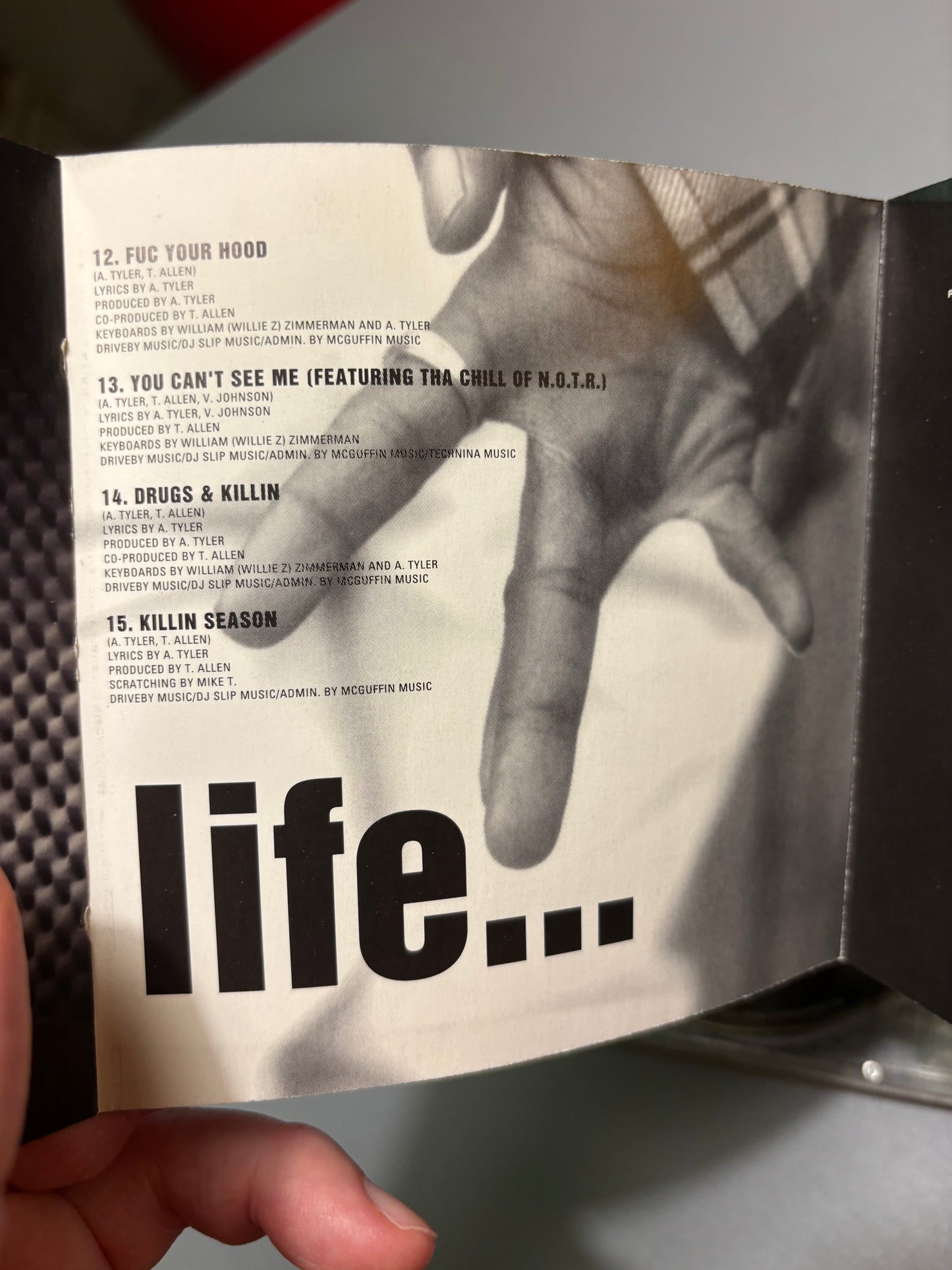 MC Eiht featuring CMW: Death Threatz, CD, Epic Street, Europe 1996