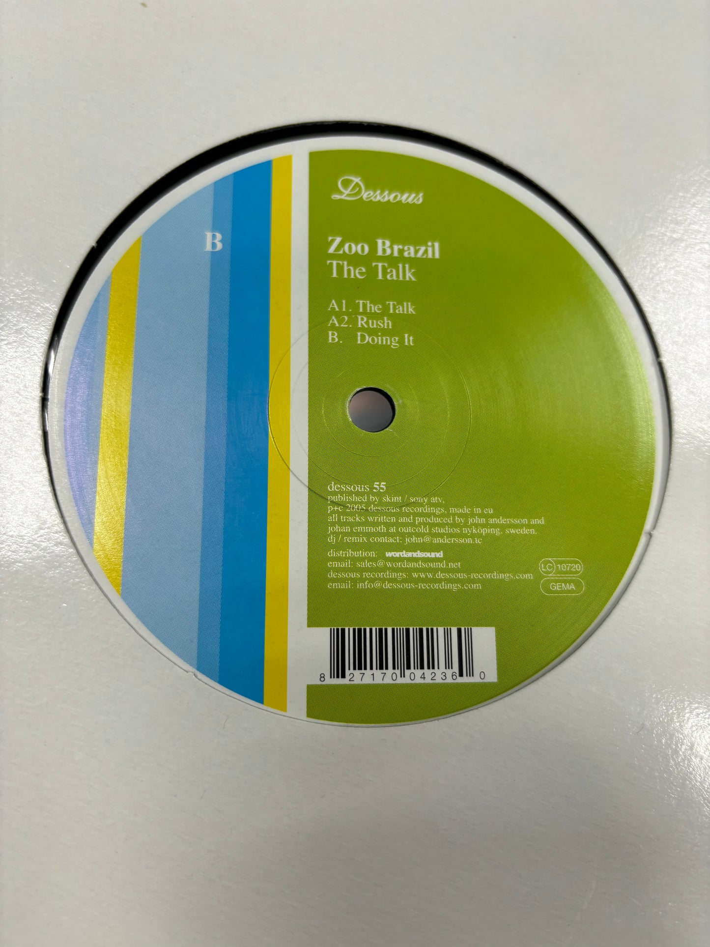 Zoo Brazil: The Talk, 12inch, Dessous Recordings, Germany 2005