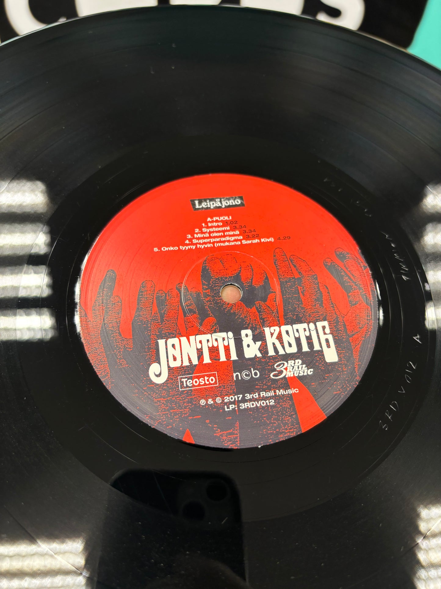 Jontti & Koti6: Leipäjono, LP, Only vinyl pressing, 3rd Rail Music, Finland 2017