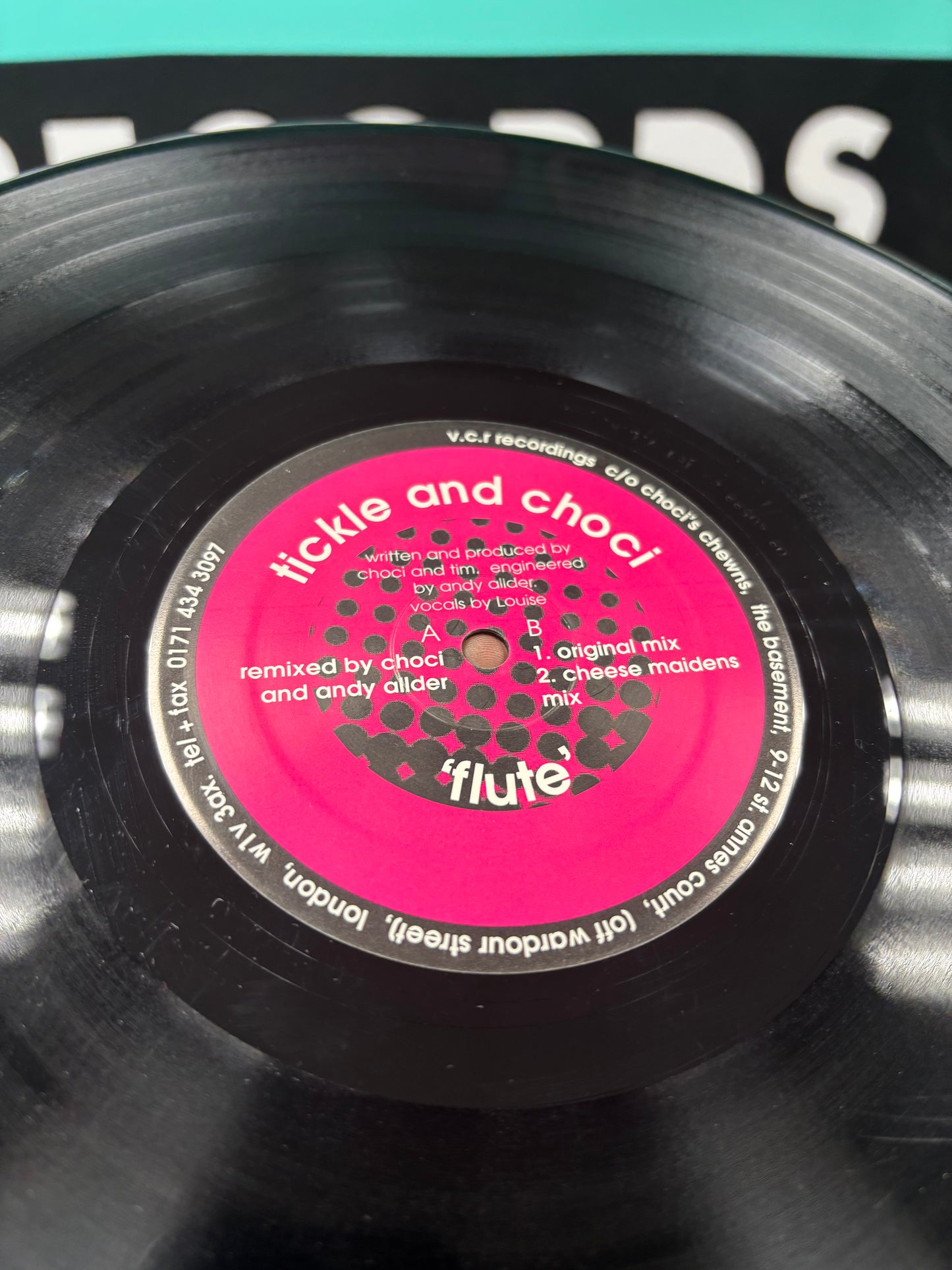 Tickle & Choci: Flute, 12inch, Only pressing, Voltage Controlled Remixes, UK 1999
