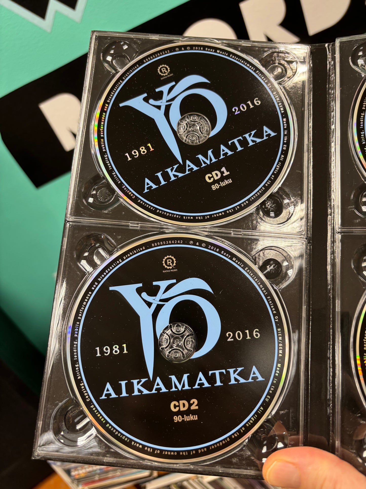 Yö: Aikamatka 1981-2016, 6 x CD, booklet, Compilation, Only pressing, Ratas Music, Sony Music, Finland 2016