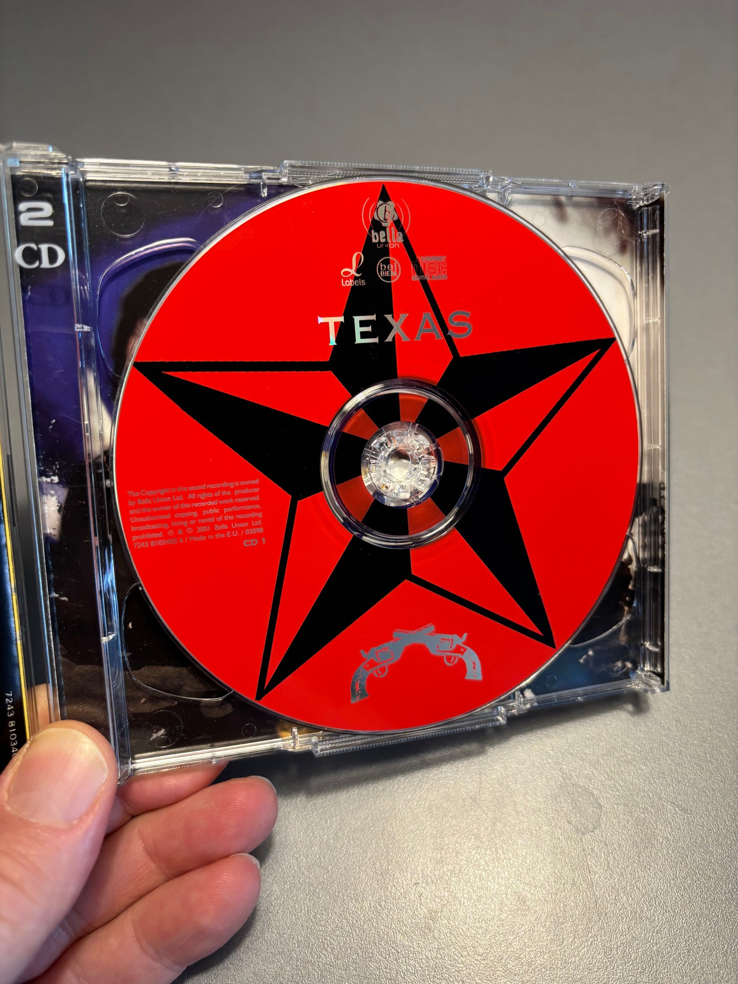 Lift To Experience - The Texas - Jerusalem Crossroads, 2CD, 1st pressing, Bella Union, Labels, France 2001