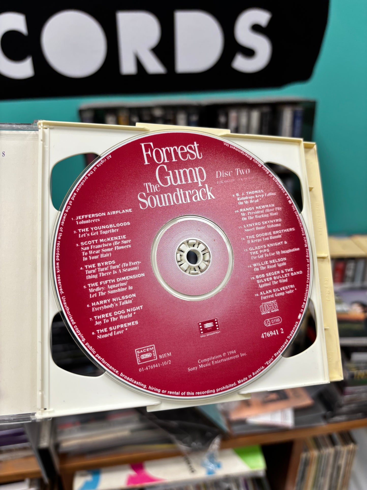 Forrest Gump - The Soundtrack, 2CD, Epic Soundtrax, Europe 1994