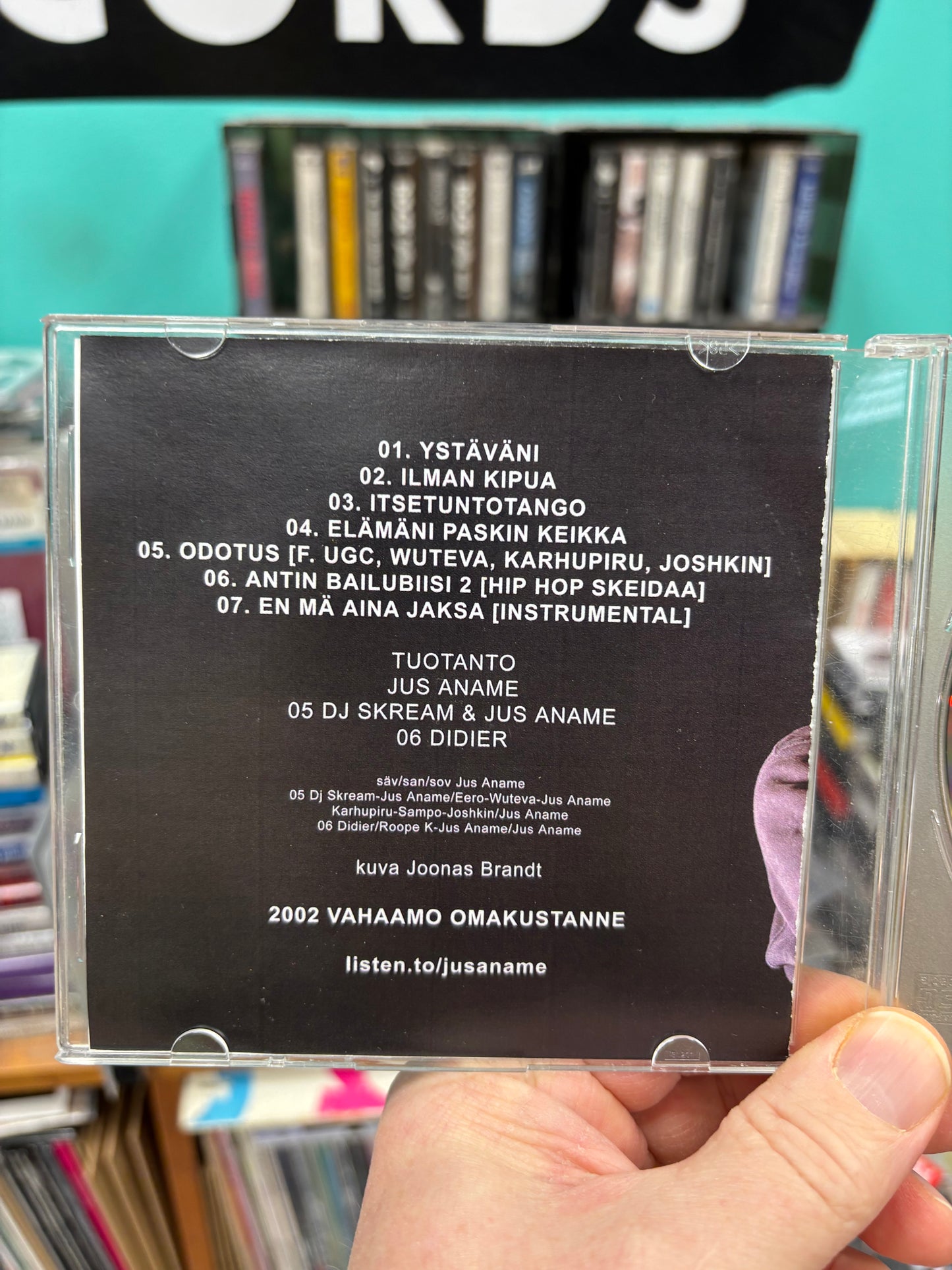 Jus Aname: Surkeat Kohtalot, CDr, Only pressing, Vahaamo, Finland 2002