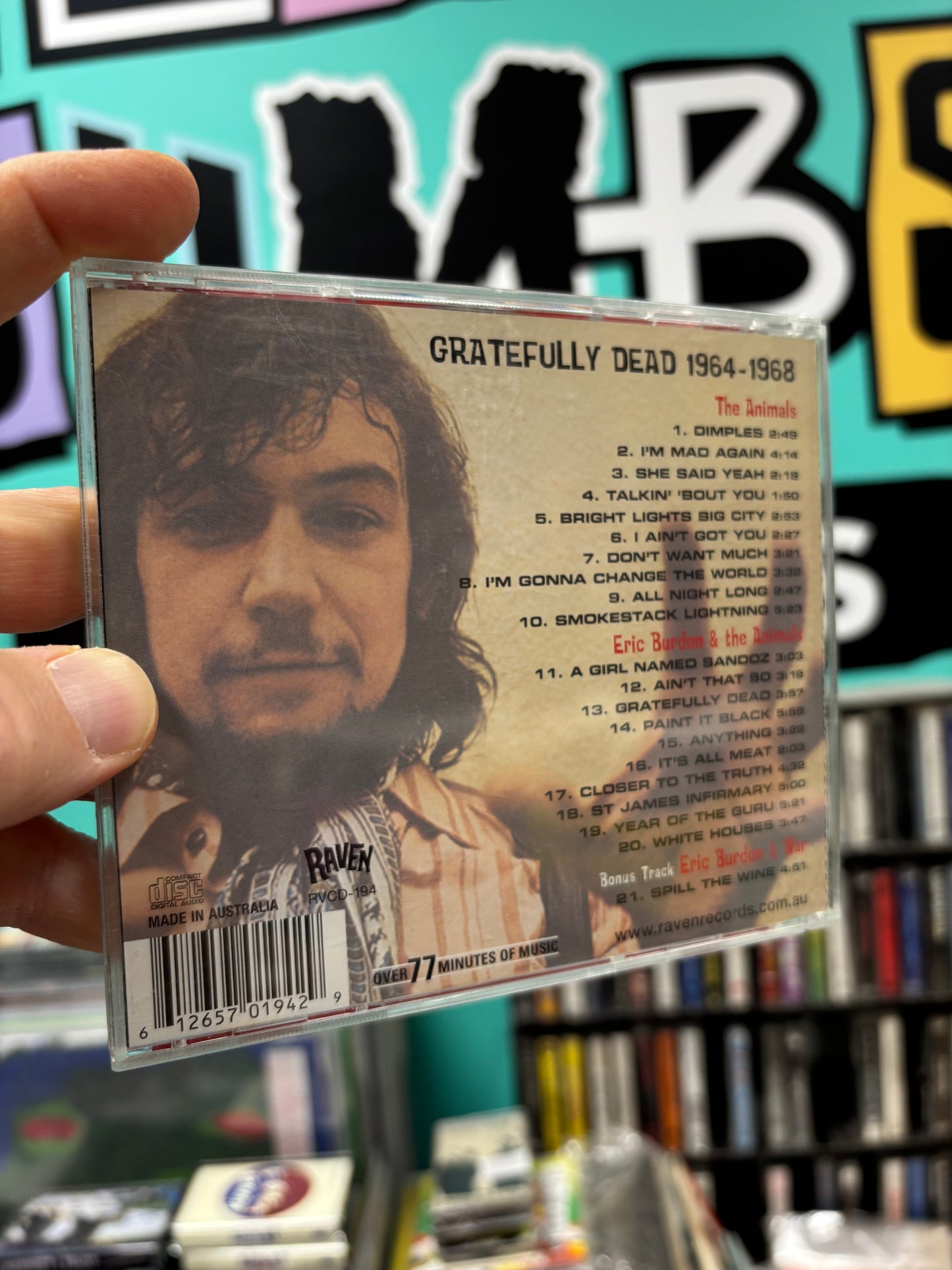 The Animals: Gratefully Dead 1964-1968, CD, Compilation, Only pressing, Raven Records, Australia 2004