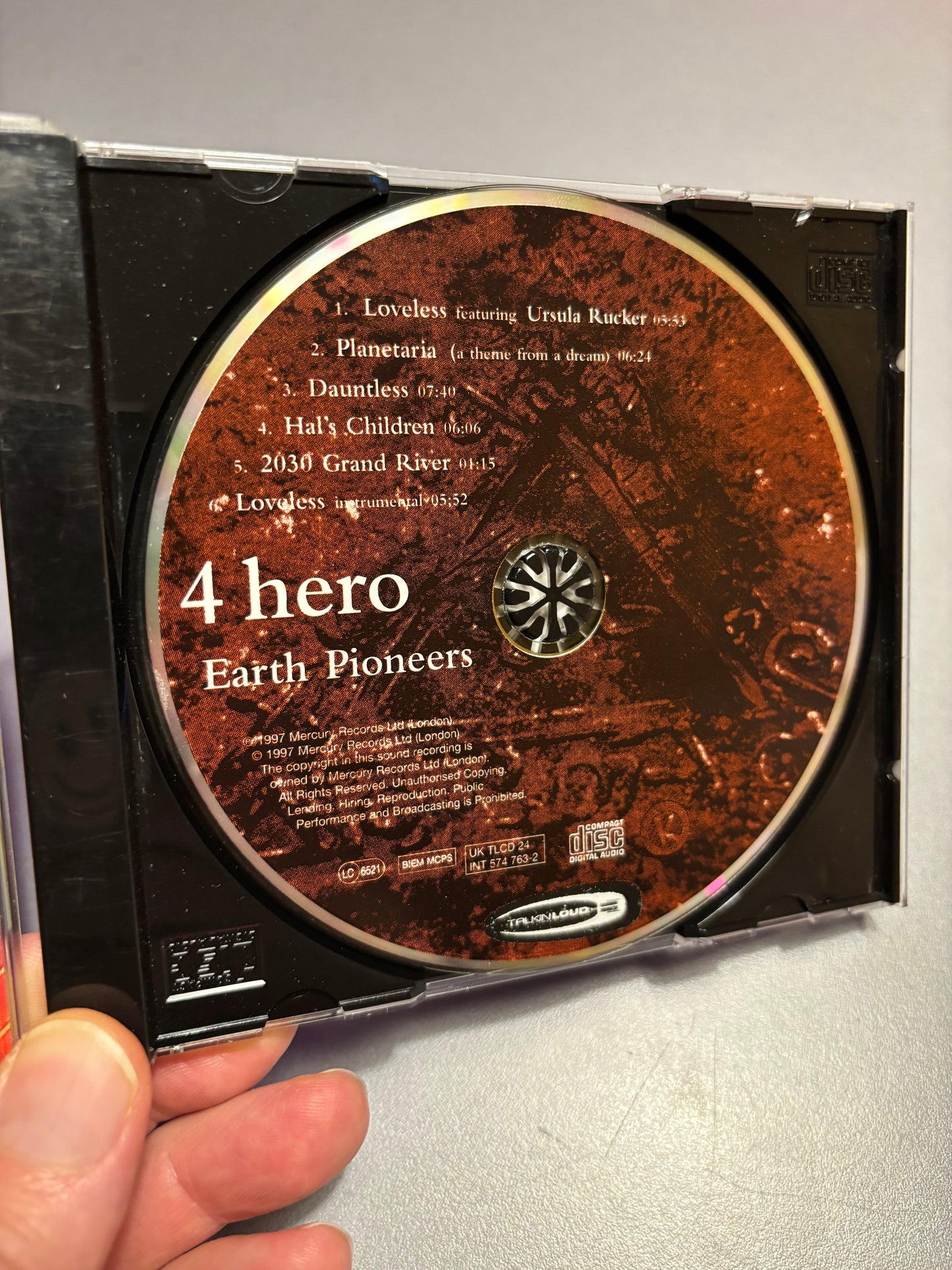 4 Hero: Earth Pioneers, CD, EP, 1st pressing, Talkin’ Loud, UK & Europe 1997