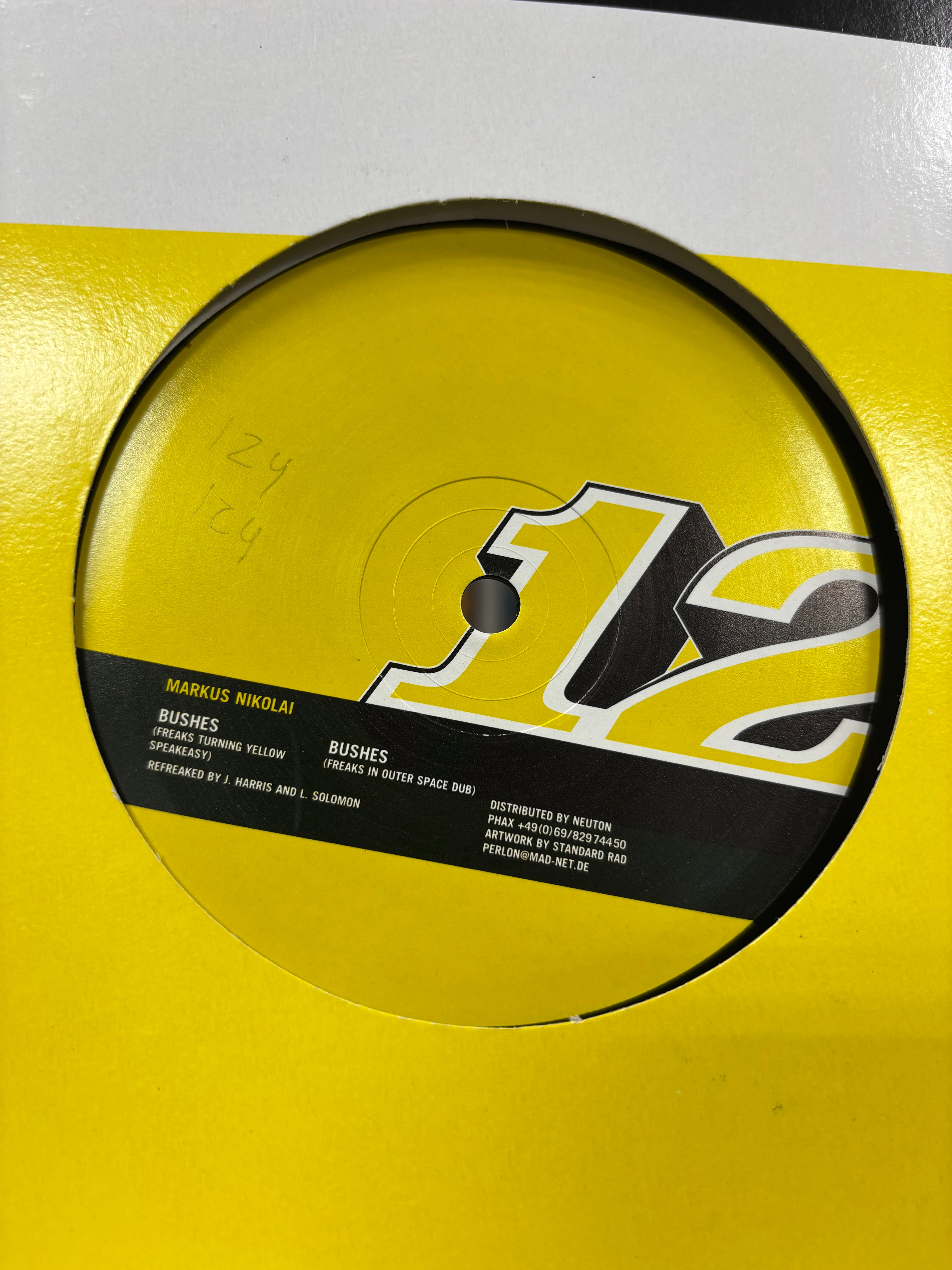 Markus Nikolai: Passion/Bushes, 12inch, 1st pressing, Perlon