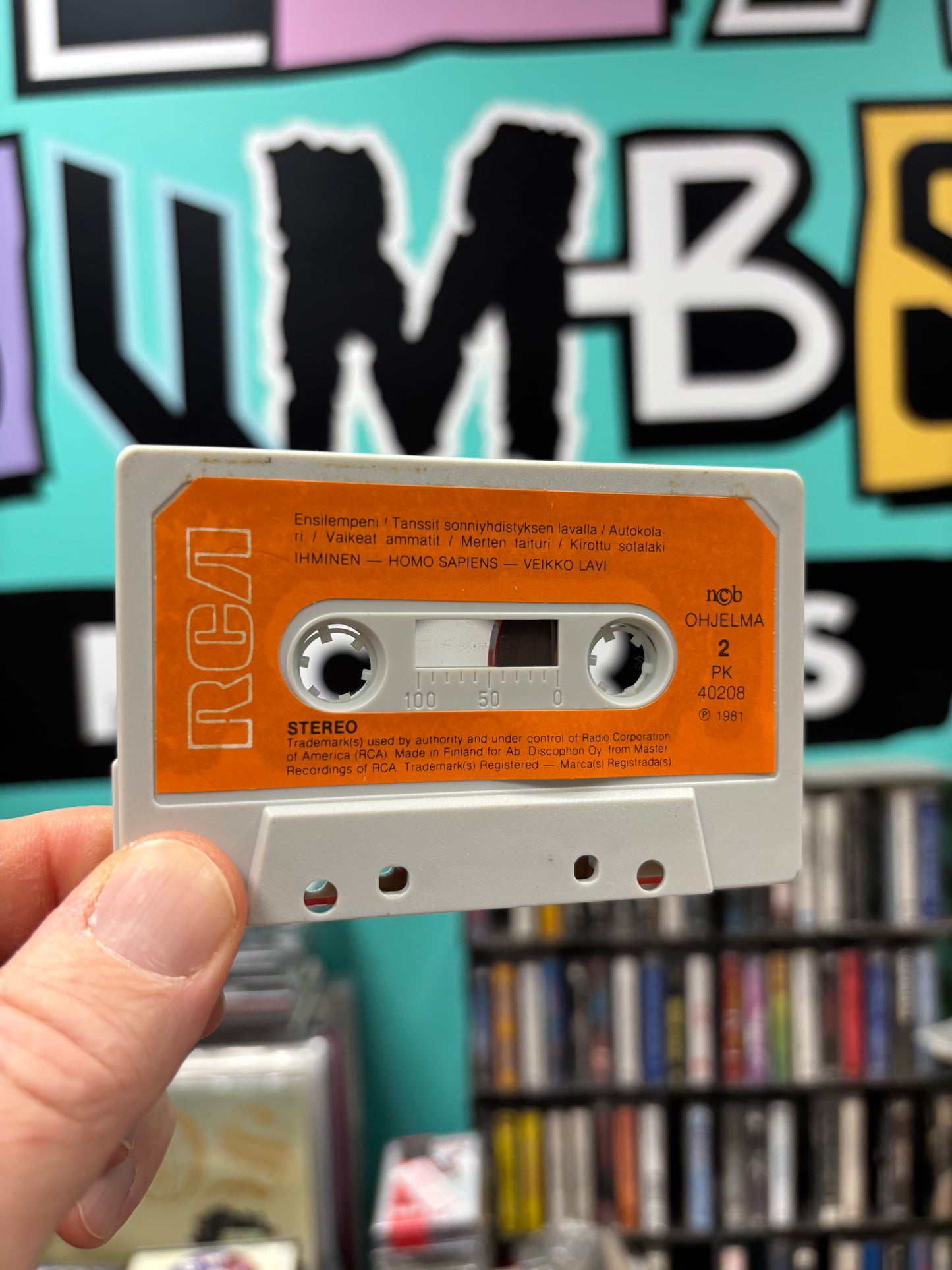 Veikko Lavi: Ihminen - Homo Sapiens, cassette, Only cassette pressing, RCA Victor, Finland 1982