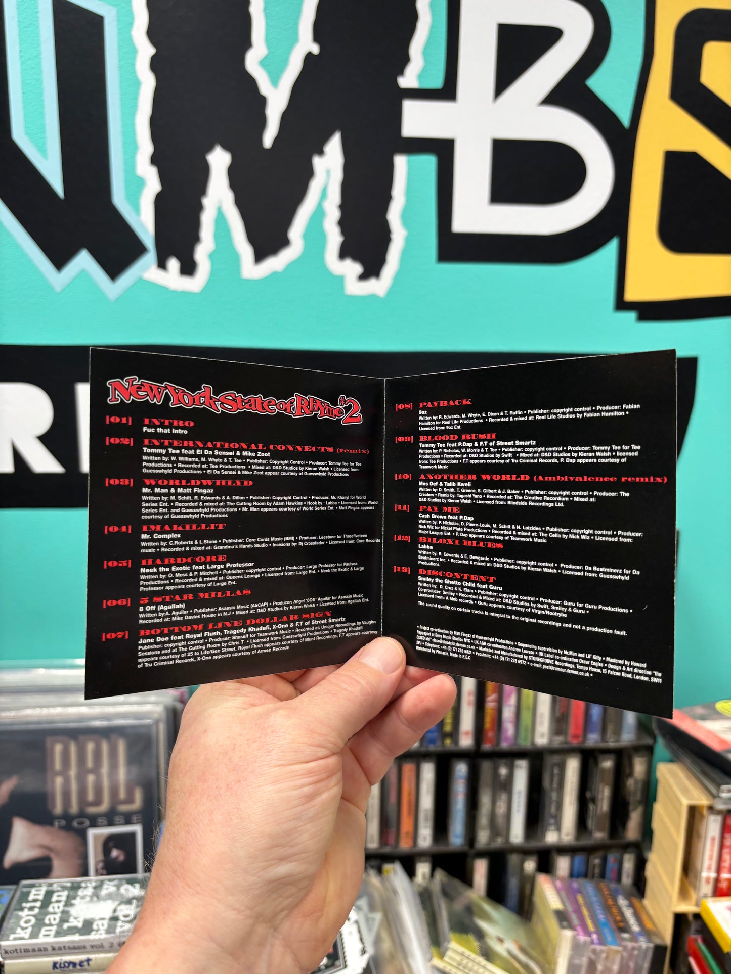 New York State Of Rhyme #2, CD, 1st pressing, Only CD pressing, Stonegroove Recordings, UK 1999