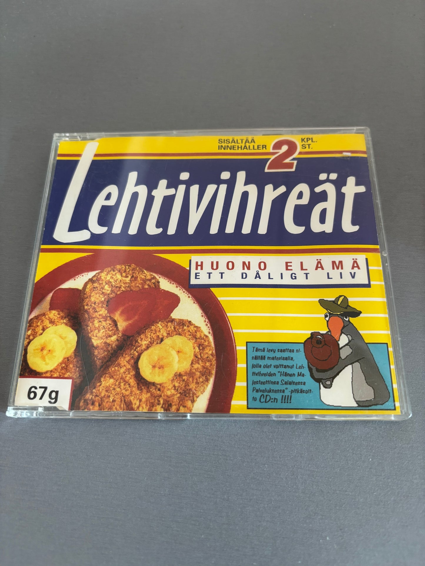 Lehtivihreät: Huono Elämä, CD single, Levy-yhtiö, Finland 1997