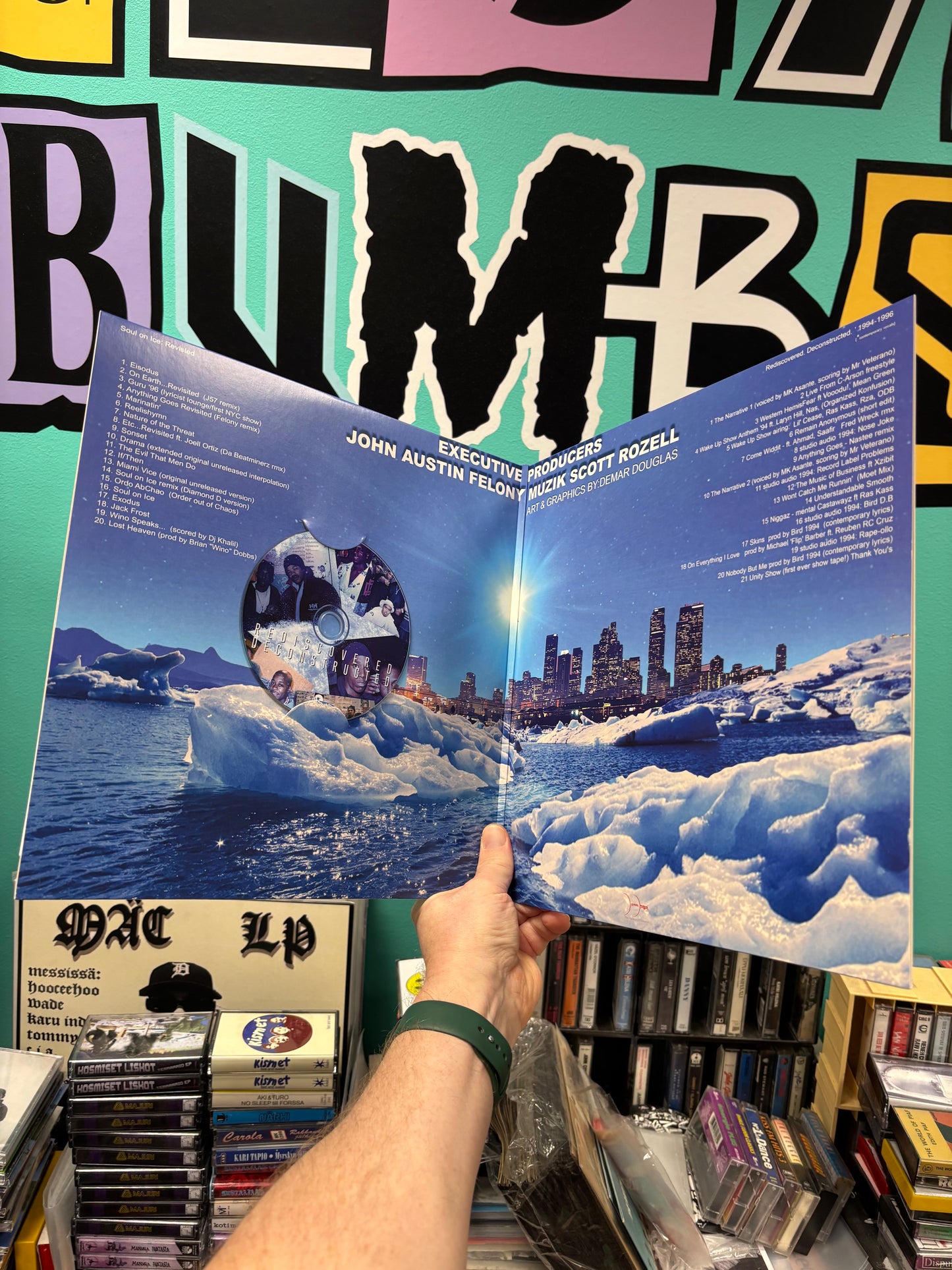 Ras Kass: Soul On Ice - Revisited, 20th Anniversary Edition, 2LP, gatefold, blue/white splatter, CD, Inlay, Limited Edition, Blackhouse Records, US 2016