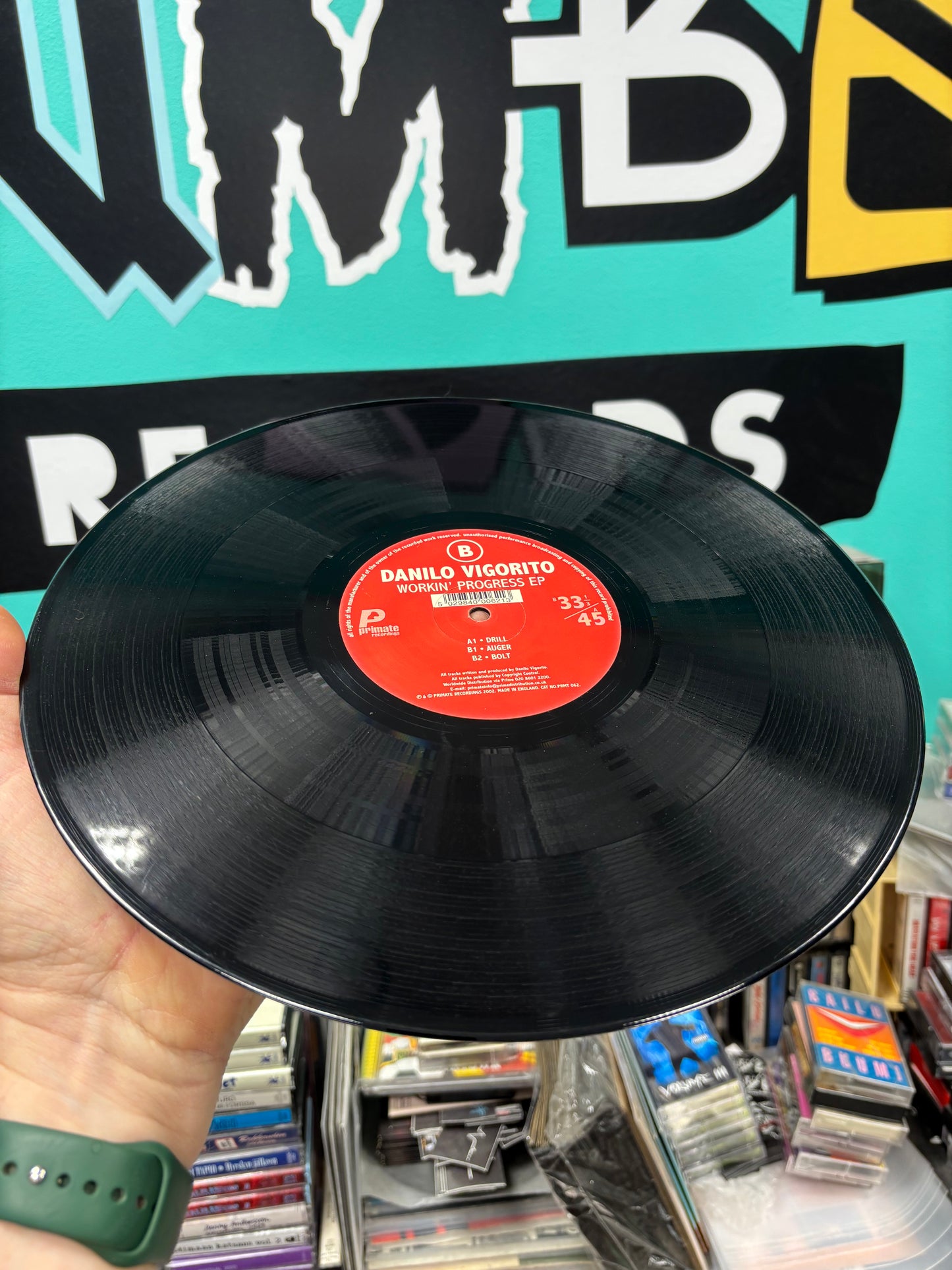 Danilo Vigorito: Workin’ Prosess EP, 12inch, Only official pressing, Primate Recordings, UK 2002