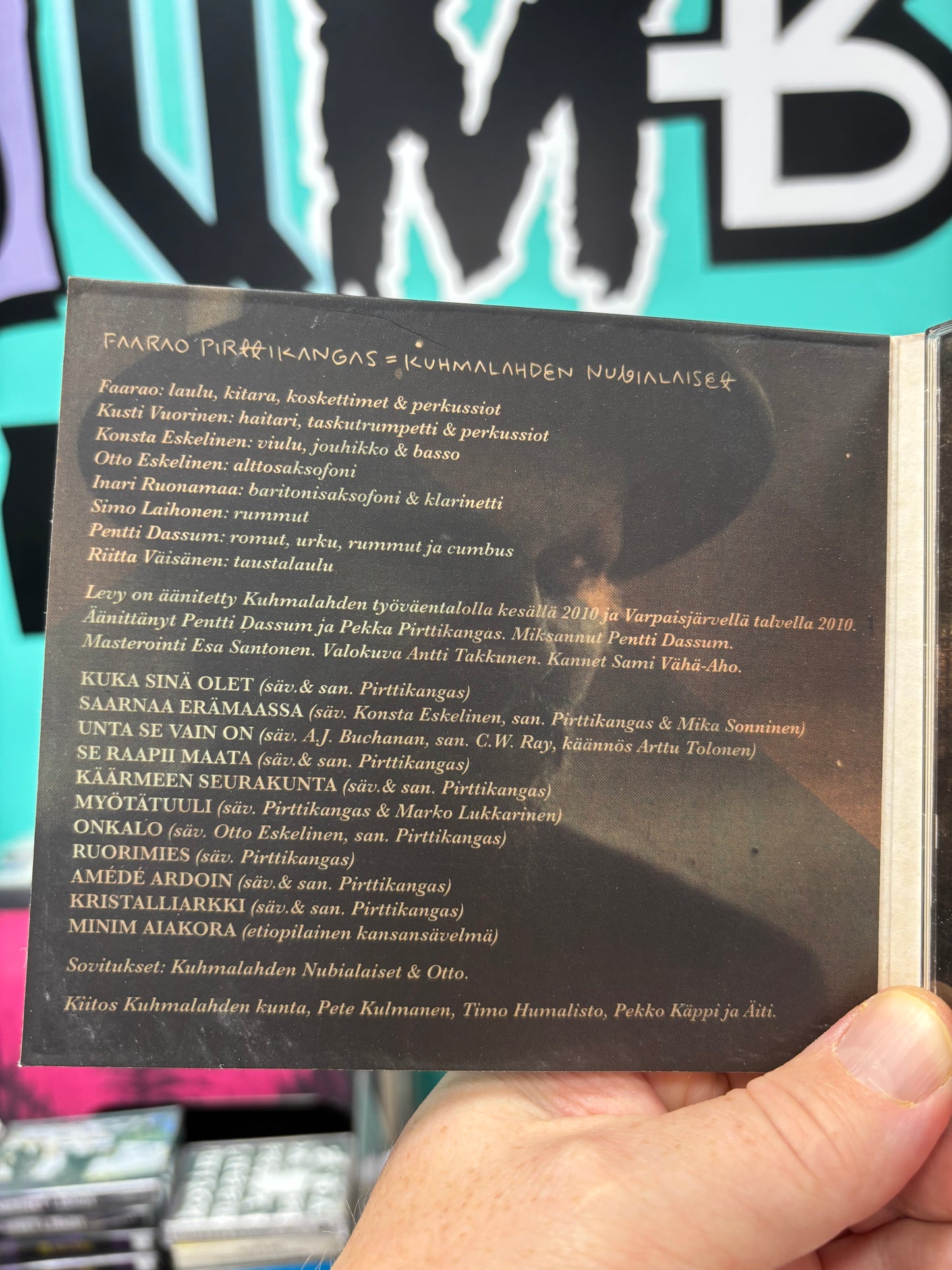 Faarao Pirttikangas: Kuhmalahden Numibialaiset, CD, 1st pressing, Only CD pressing, Helmi Levyt, Finland 2011