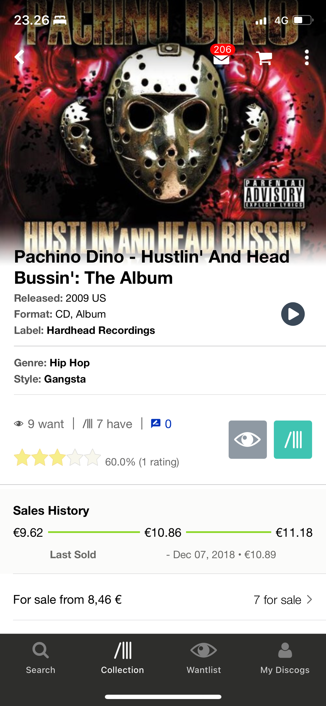 Pachino Dino: Hustlin’ And Head Bussin’: The Album, US 2009