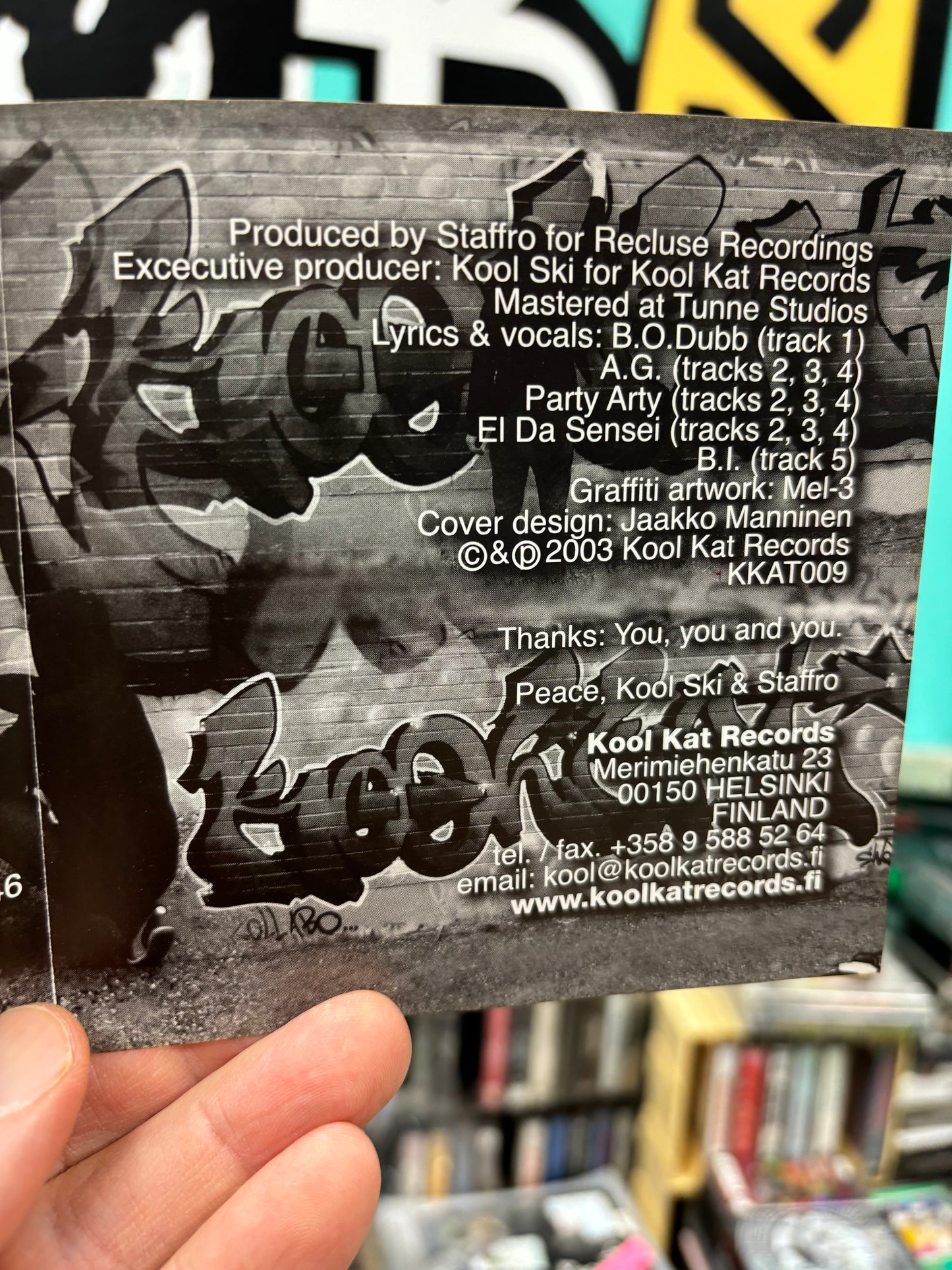 Kool Ski & Staffro: Kool Kat Kollabo EP, CD, 1st pressing, Finland 2003