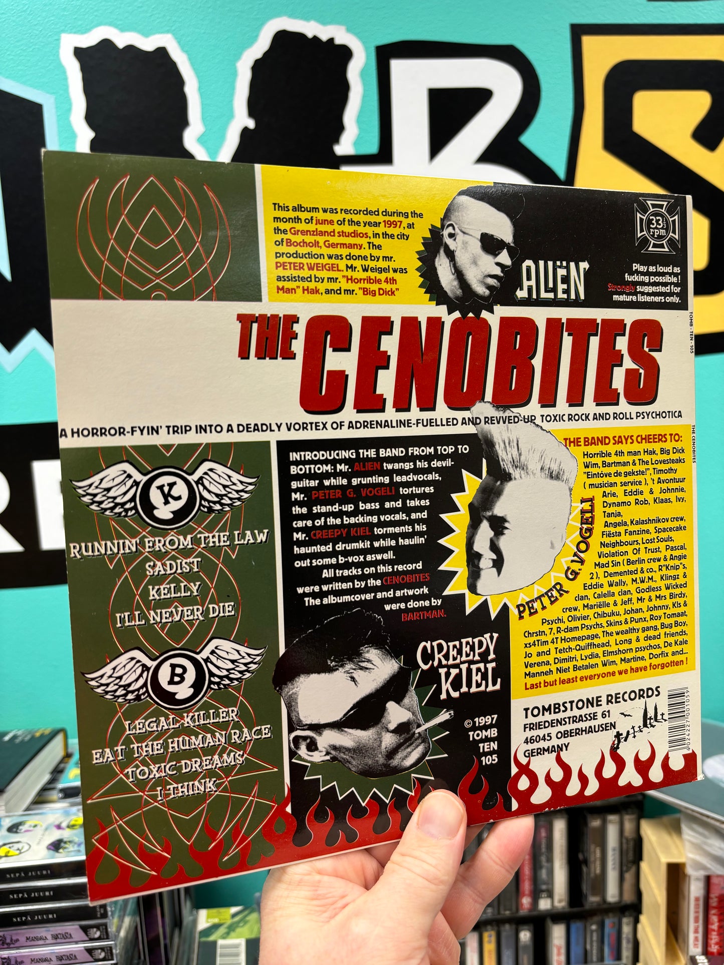 The Cenobites: Tombstone Records proudly presents…The Cenobites, 10inch, Germany 1997