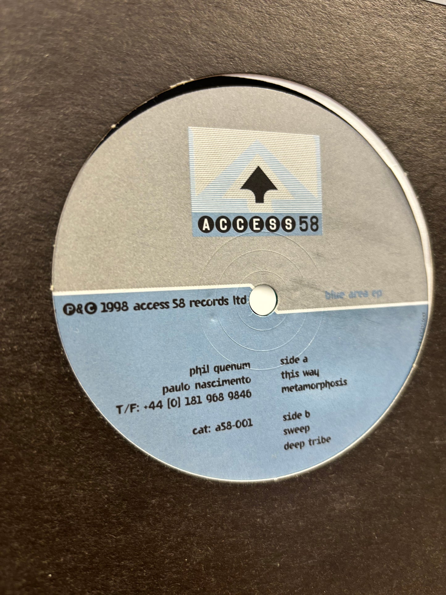 Access 58: Blue Area EP, 12inch, UK 1998