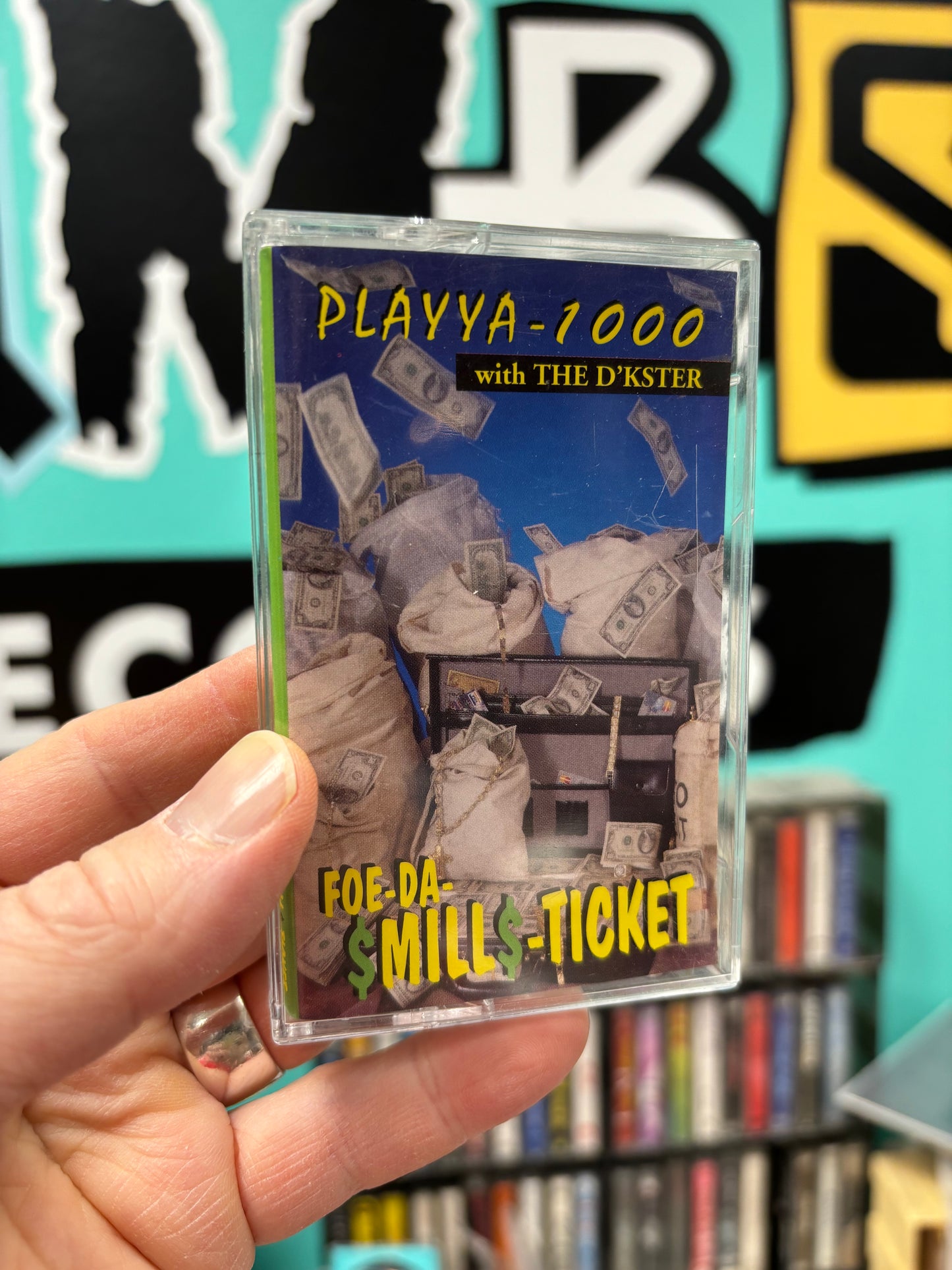 Playya 1000 & The Deeksta: For-Da-$Mill$-Ticket, C-kasetti, 1st pressing, US 1997