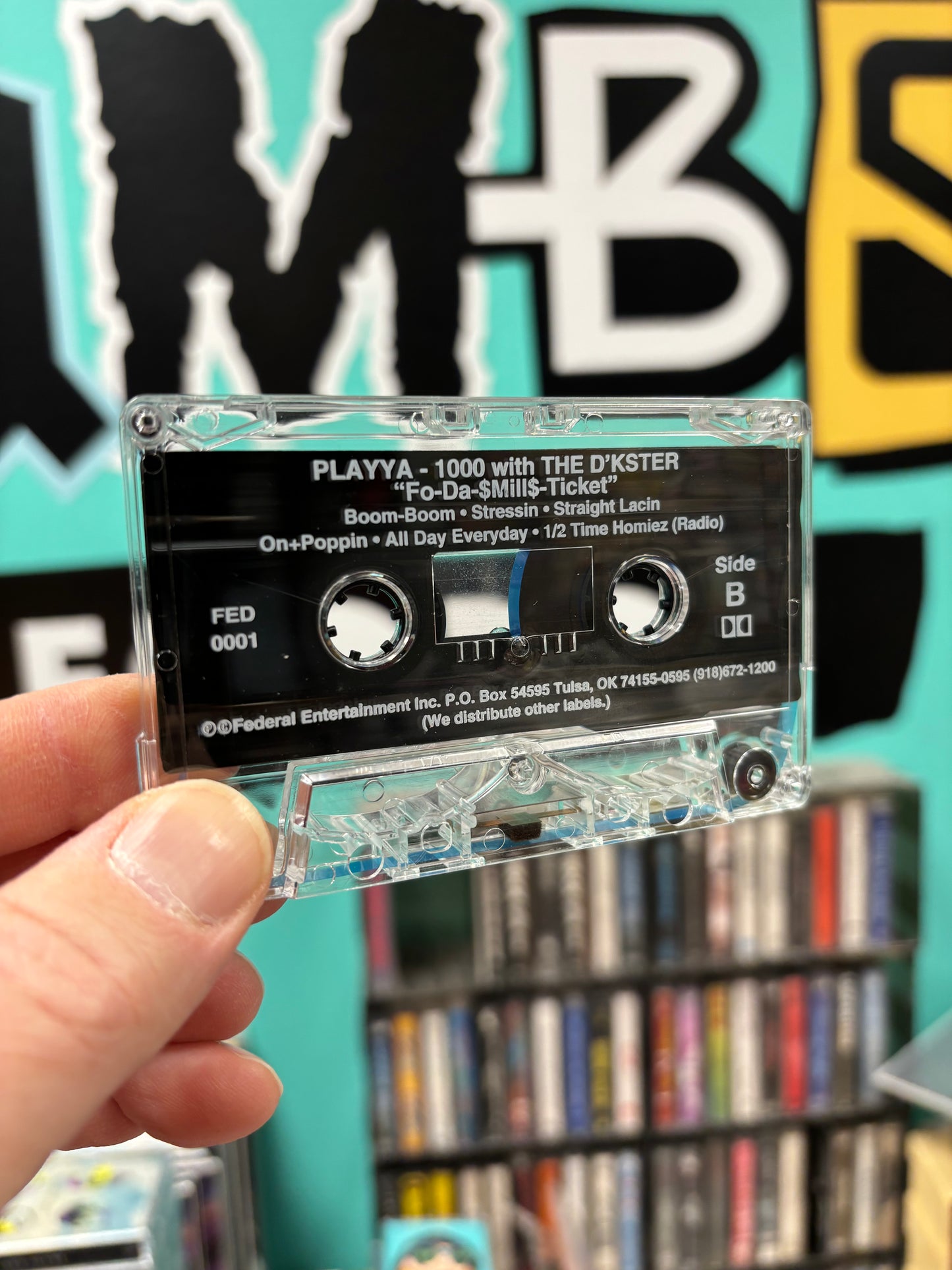 Playya 1000 & The Deeksta: For-Da-$Mill$-Ticket, C-kasetti, 1st pressing, US 1997