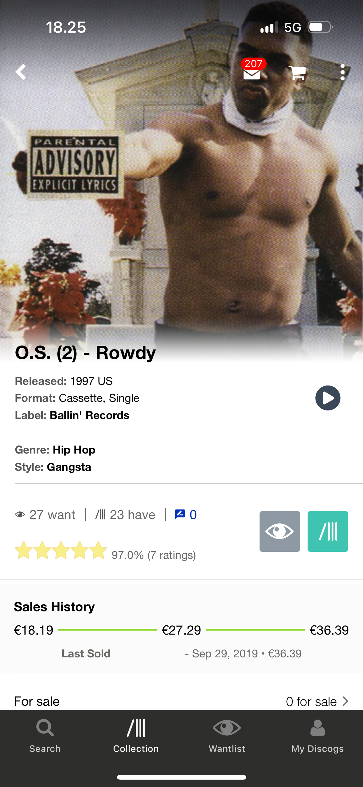 O.S. : Rowdy, C-cassette Maxi-single, Only pressing, US 1997