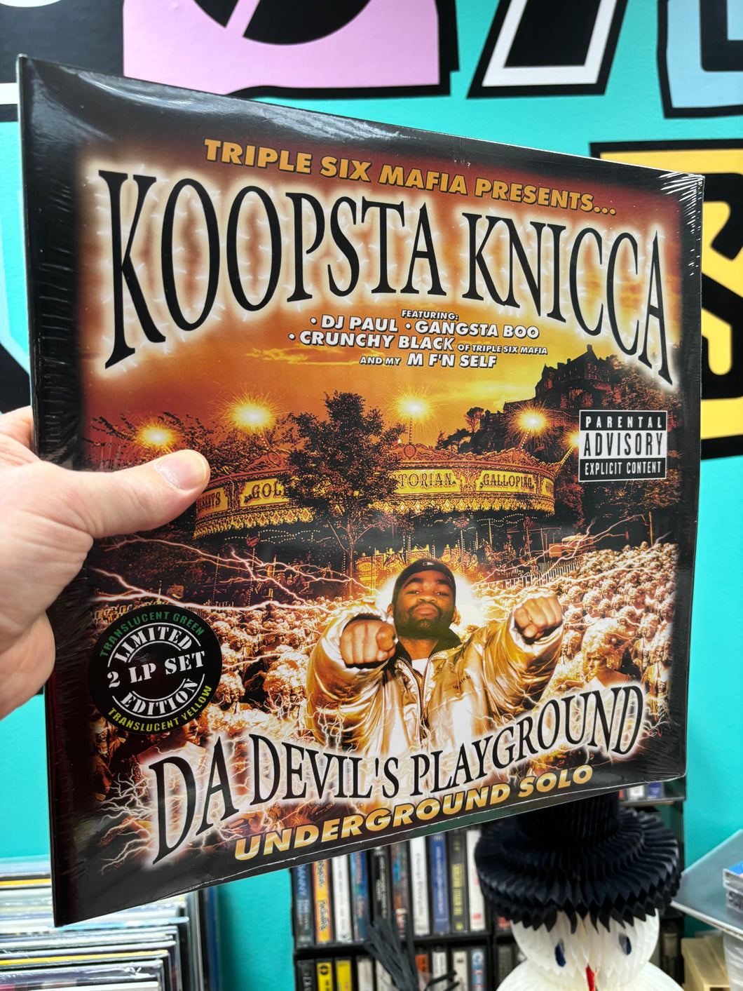 Koopsta Knicca: Da Devil’s Playground, reissue, First time on vinyl!, Translucent Green, Translucent Yellow, Limited Edition, 2LP, US 2021