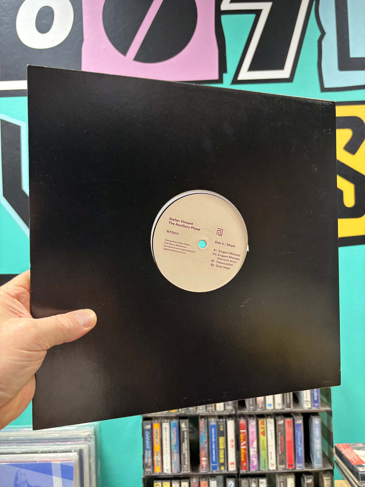 Stefan Vincent: The Auxiliary Phase, 12inch, Only pressing, Nightime Drama, Australia 2019
