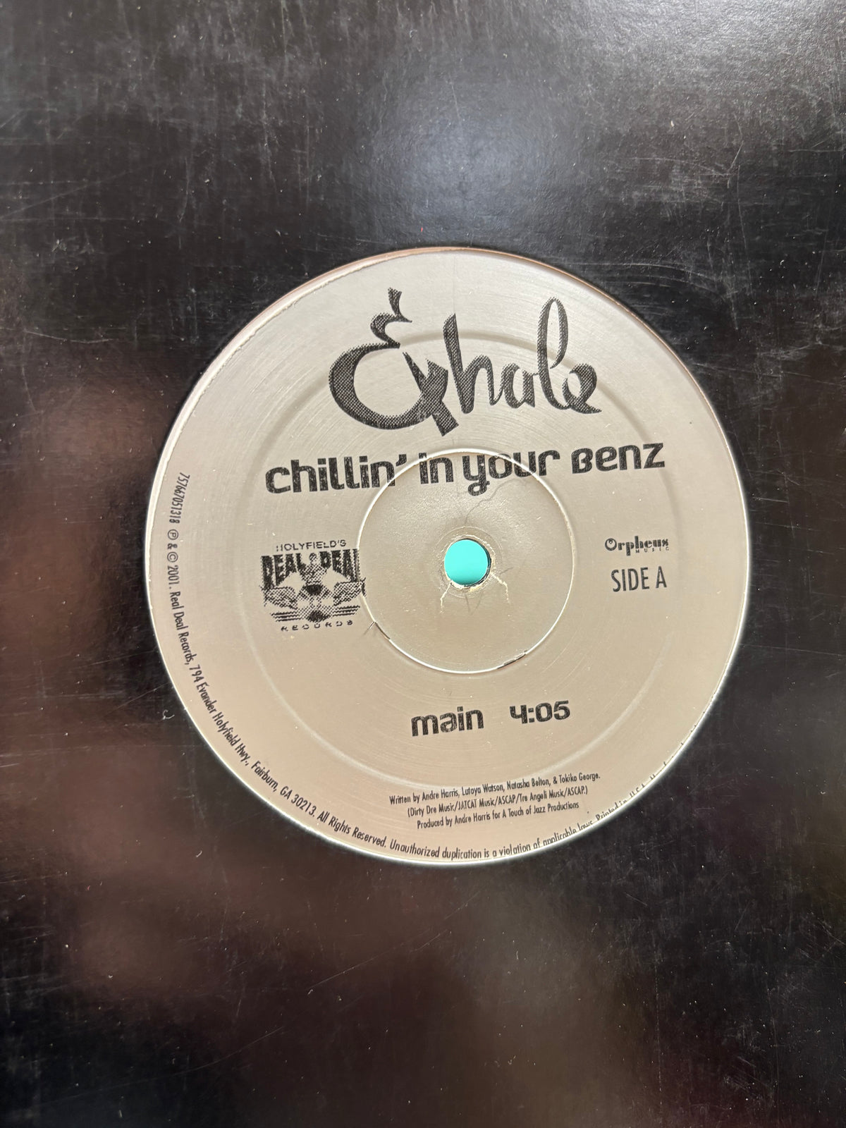 Exhale: Chillin’ In Your Benz, 12inch, 1st pressing, Only official vinyl pressing, Orpheus Records, US 2001