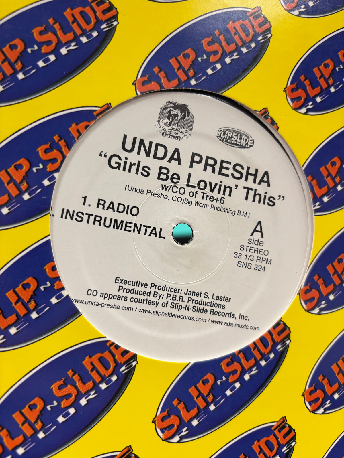 Unda Presha: Girls Be Lovin’ This, 12inch, 1st pressing, Only official pressing, Slip-N-Slide Records, US 2001
