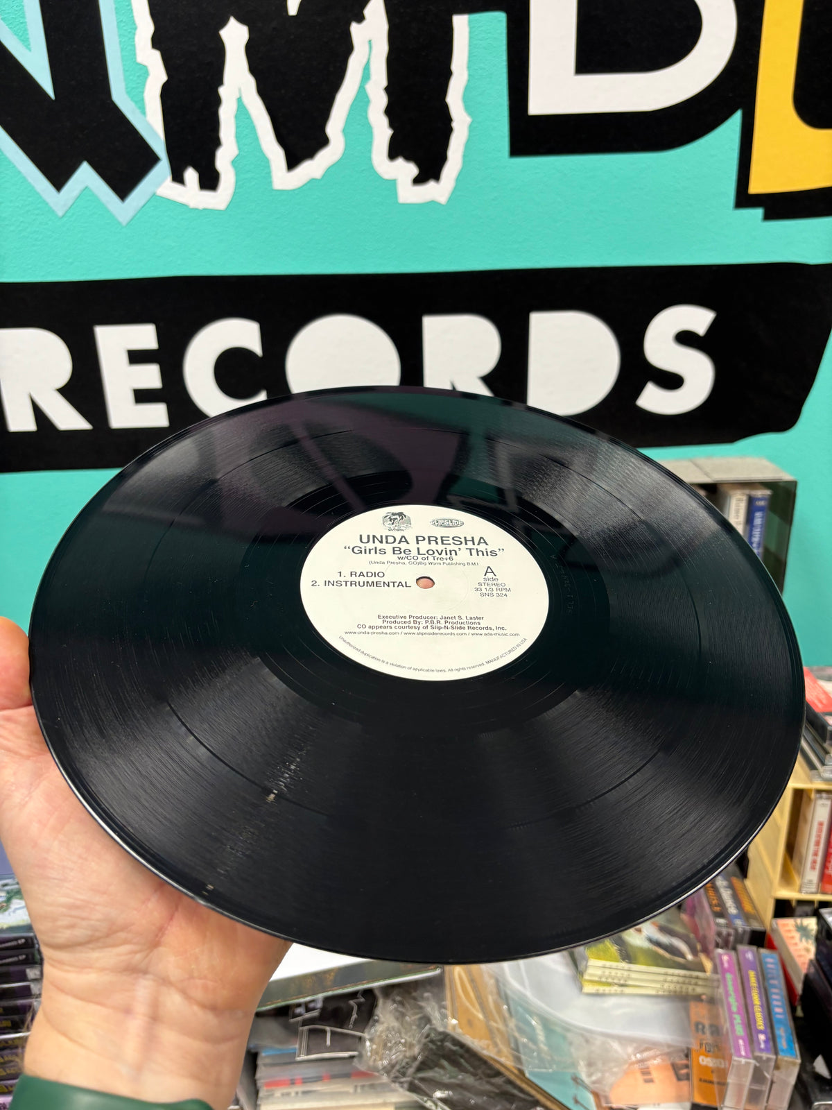 Unda Presha: Girls Be Lovin’ This, 12inch, 1st pressing, Only official pressing, Slip-N-Slide Records, US 2001