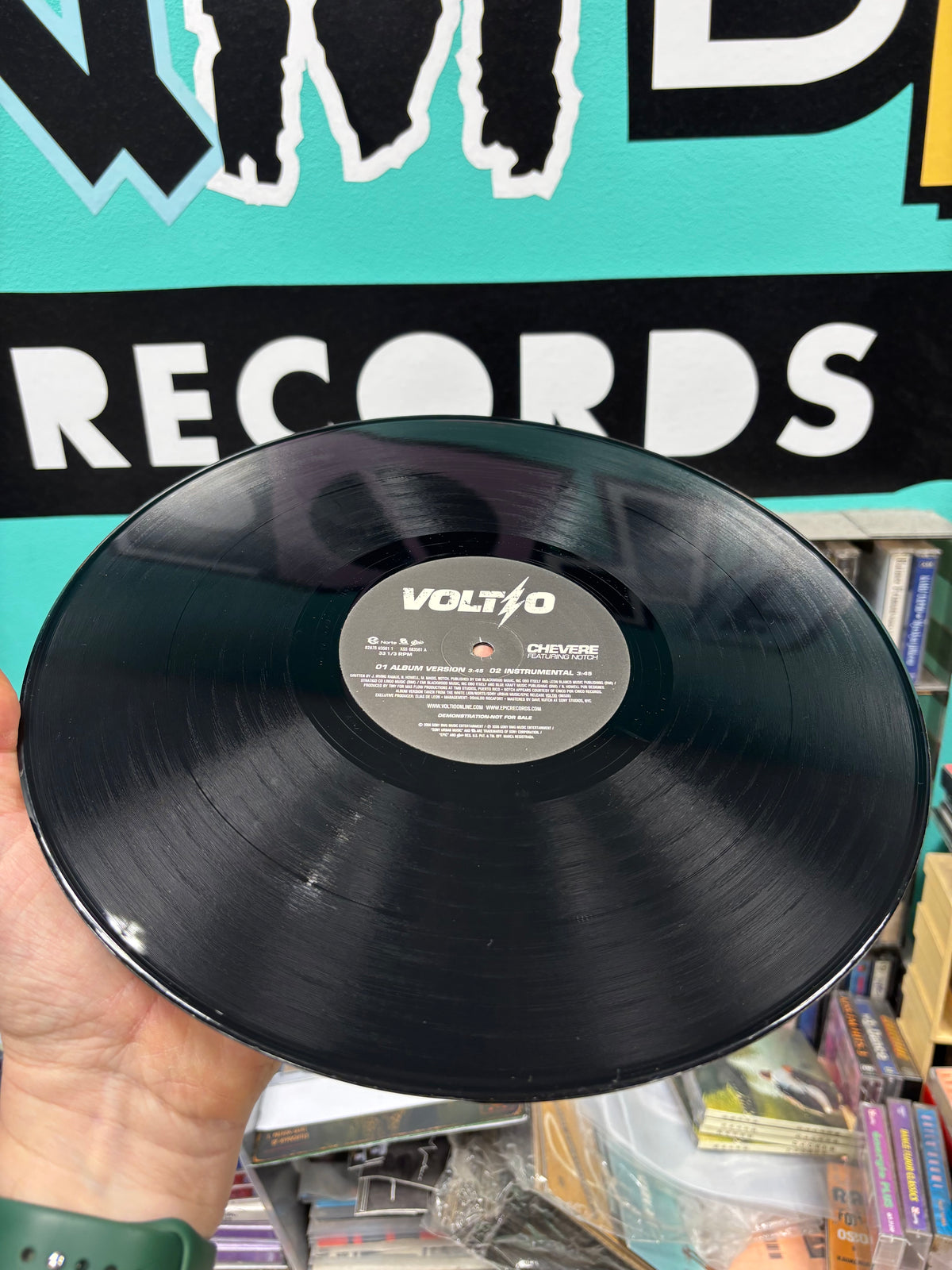 Voltio: Chevere, 12inch, 1st pressing, Only vinyl pressing, promo, Epic, US 2006