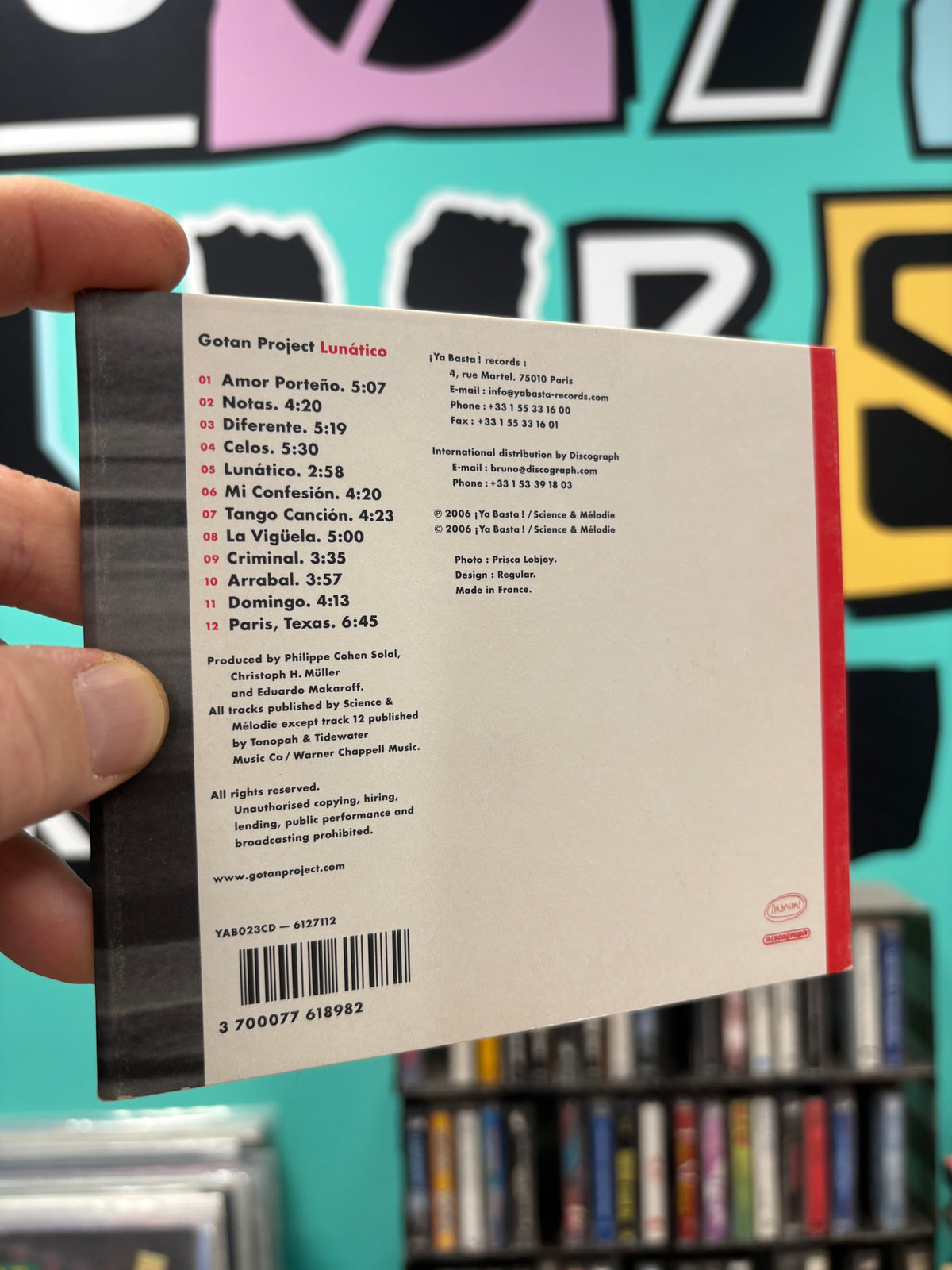 Gotan Project: Lunático, CD, ¡Ya Basta!, Discograph, France 2006