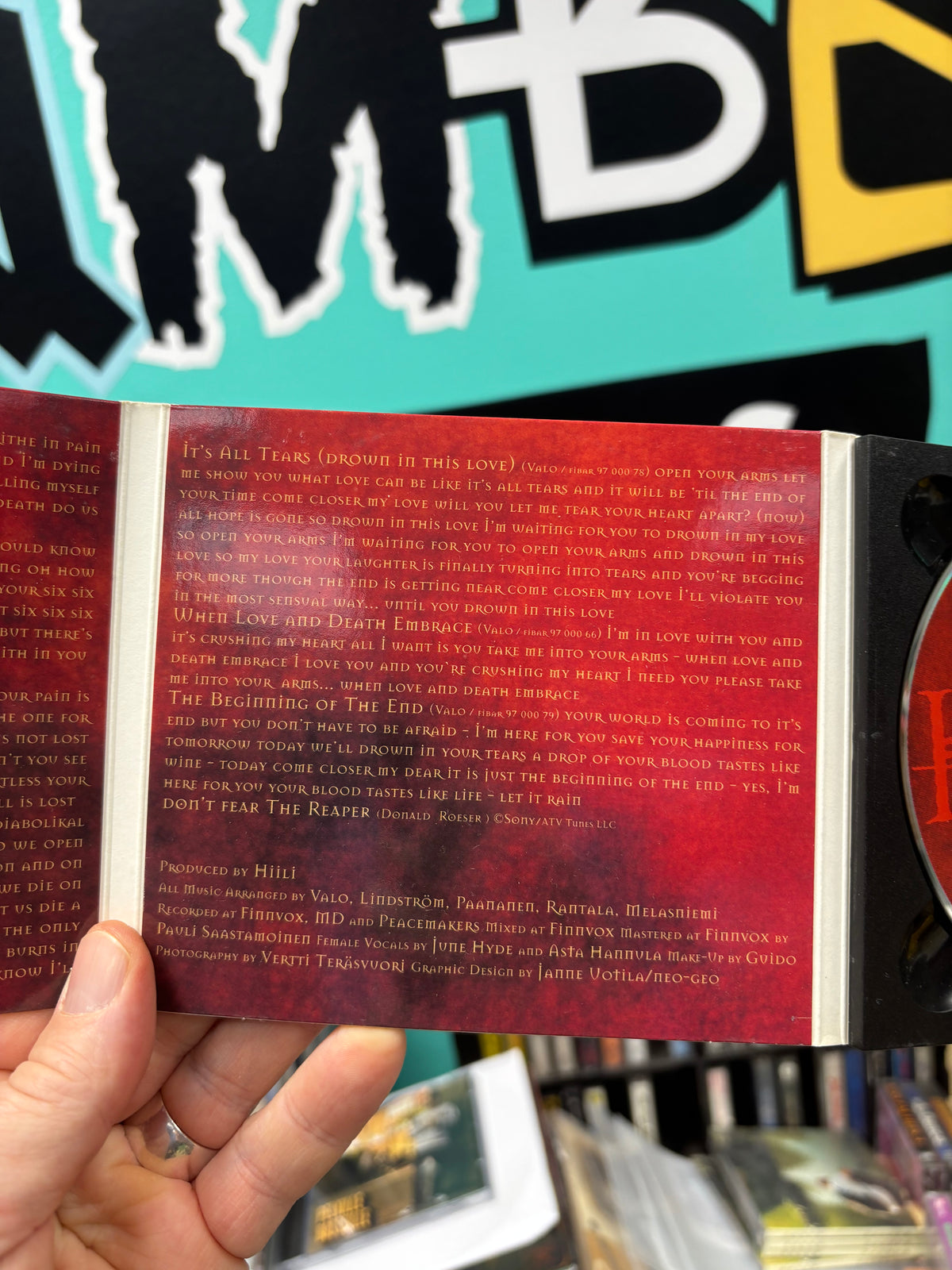 HIM: Greatest Love Songs Vol. 666, CD, OG pressing, Digipak, Terrier, Finland 1997