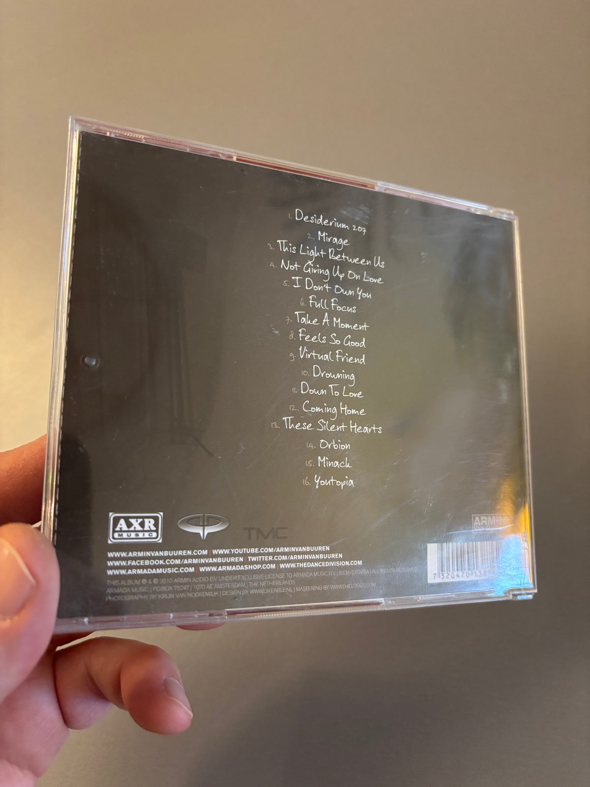 Armin van Buuren: Mirage, CD, The Dance Division, Scandinavia 2010
