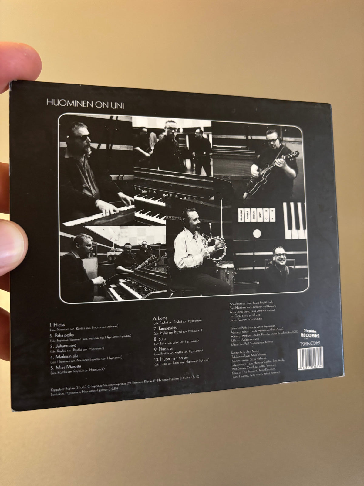 Röyhkä/Inginmaa/Hypnomen: Huominen on uni, CD, 1st pressing, Only CD pressing, Stupido Records, Finland 2016