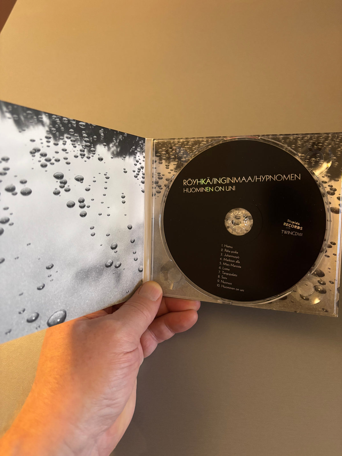 Röyhkä/Inginmaa/Hypnomen: Huominen on uni, CD, 1st pressing, Only CD pressing, Stupido Records, Finland 2016