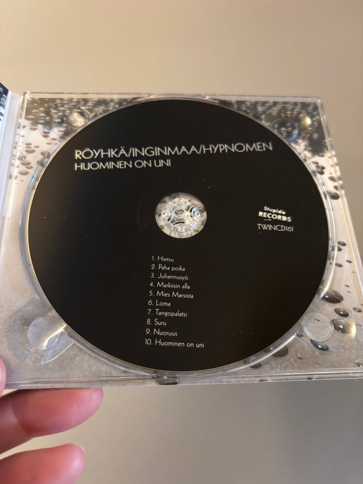 Röyhkä/Inginmaa/Hypnomen: Huominen on uni, CD, 1st pressing, Only CD pressing, Stupido Records, Finland 2016
