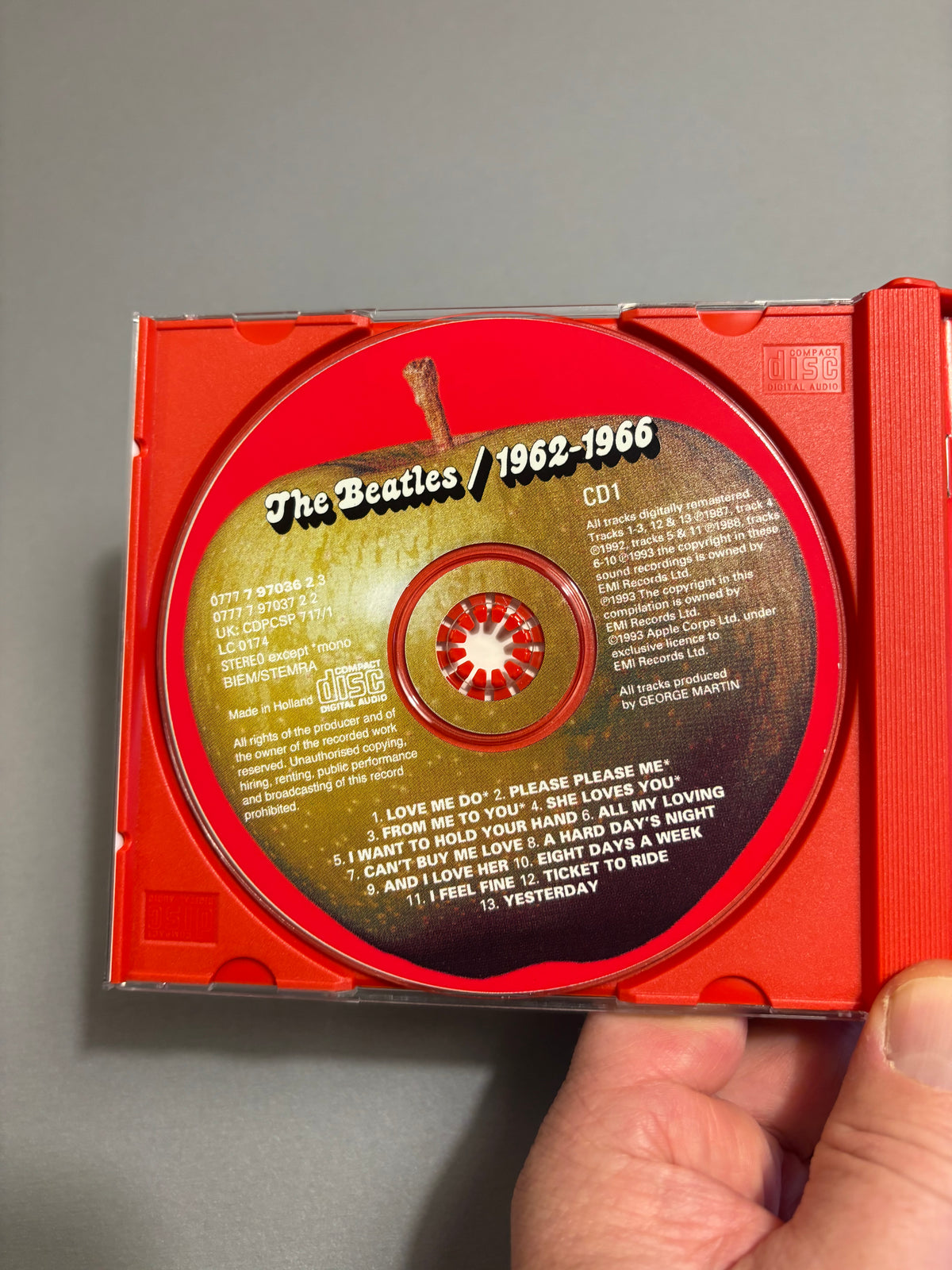 The Beatles: 1962-1966, 2CD, compilation, reissue, remastered, Fatbox, Apple Records, Europe 1993?