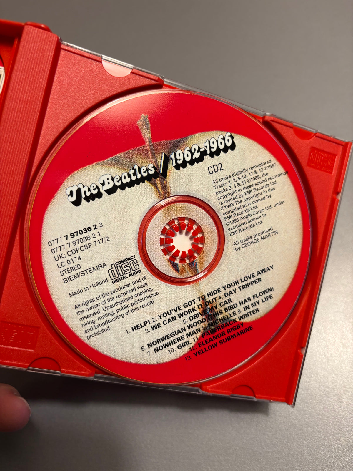 The Beatles: 1962-1966, 2CD, compilation, reissue, remastered, Fatbox, Apple Records, Europe 1993?