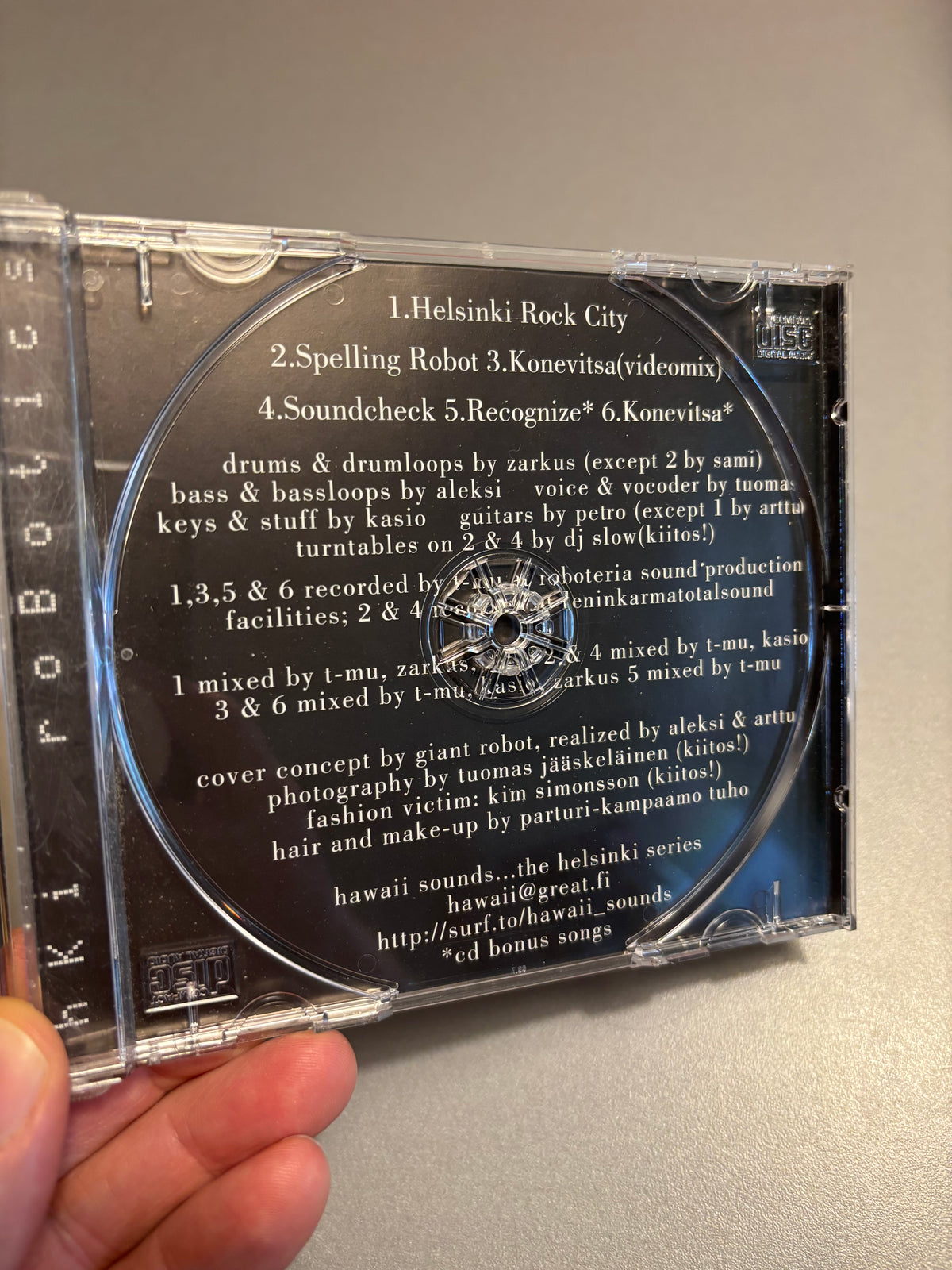 Giant Robot: Helsinki Rock City, CD, Maxi-Single, 1st pressing, Only CD pressing, Hawaii Sounds, Finland 1999
