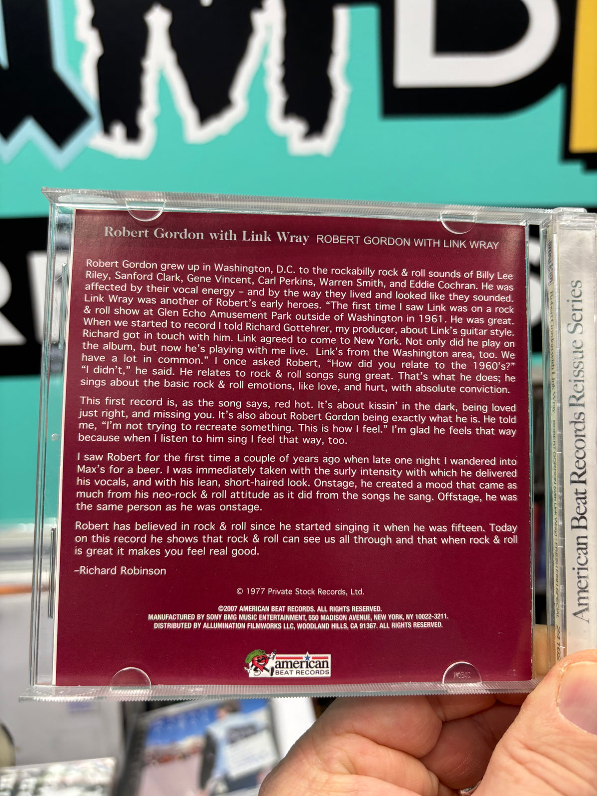 Robert Gordon With Link Wray/Fresh Fish Special, CD, compilation, reissue, American Beat Records, US 2007