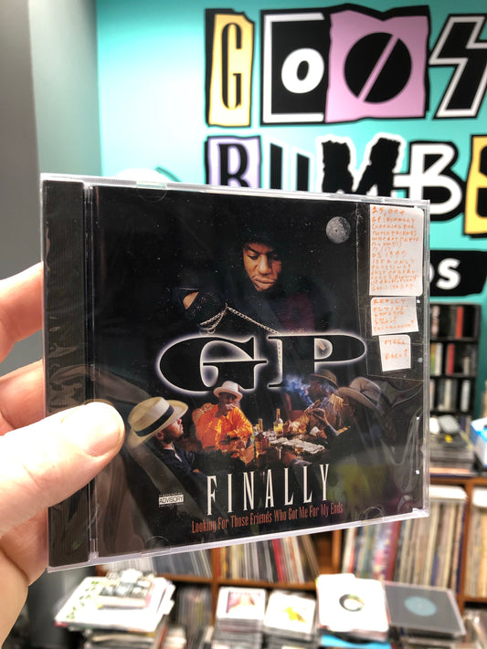 HULLU VARASTOALE -20%‼️‼️‼️GP: Finally (Looking For Those Friends Who Got Me For My Ends), CD, 1st & only pressing, Just On GP Recordz, Blow-U-Up Promotions, US 1999