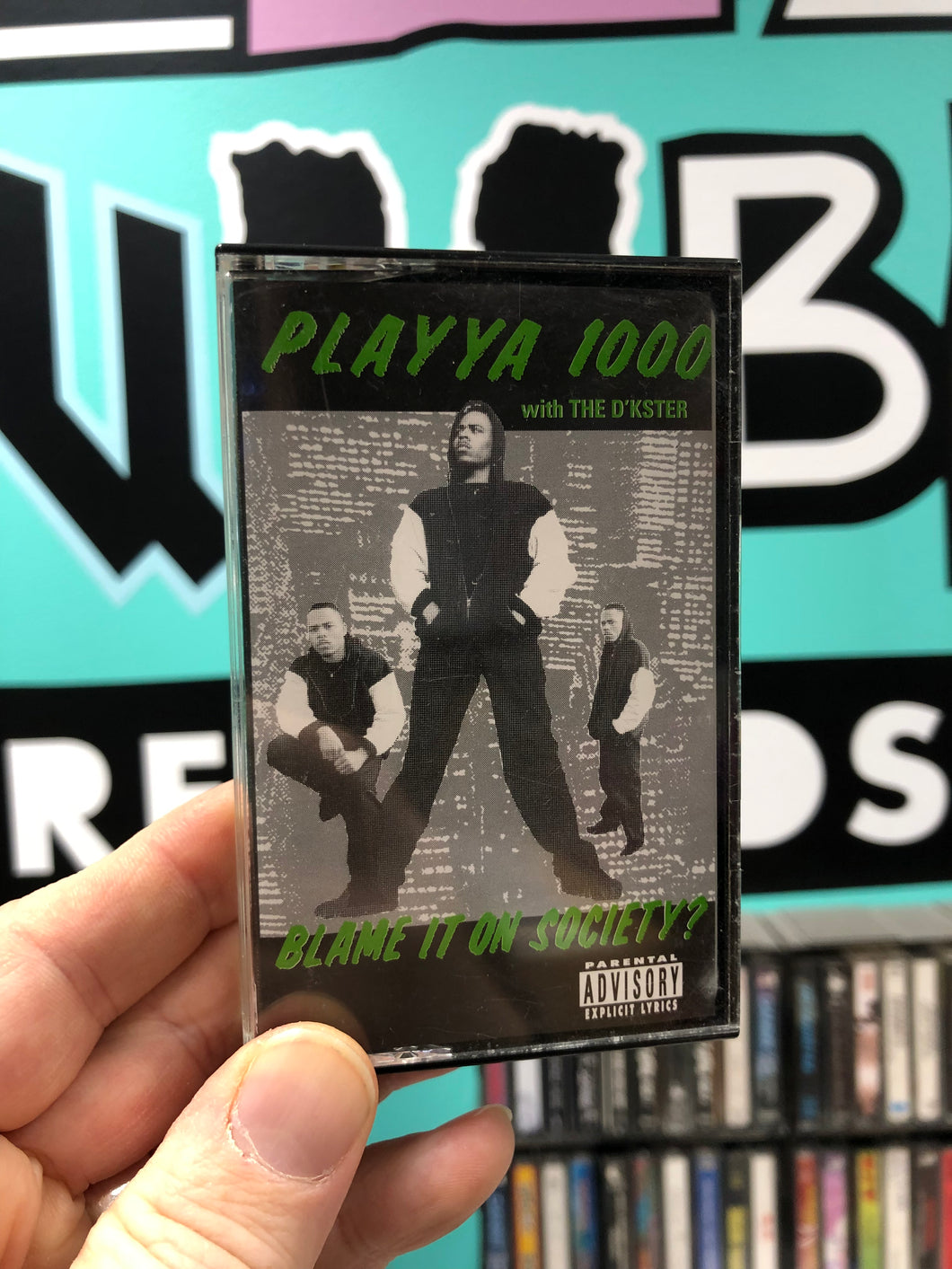 Playya 1000: Blame It On Society? Reissue, Grey Shell, US 1993