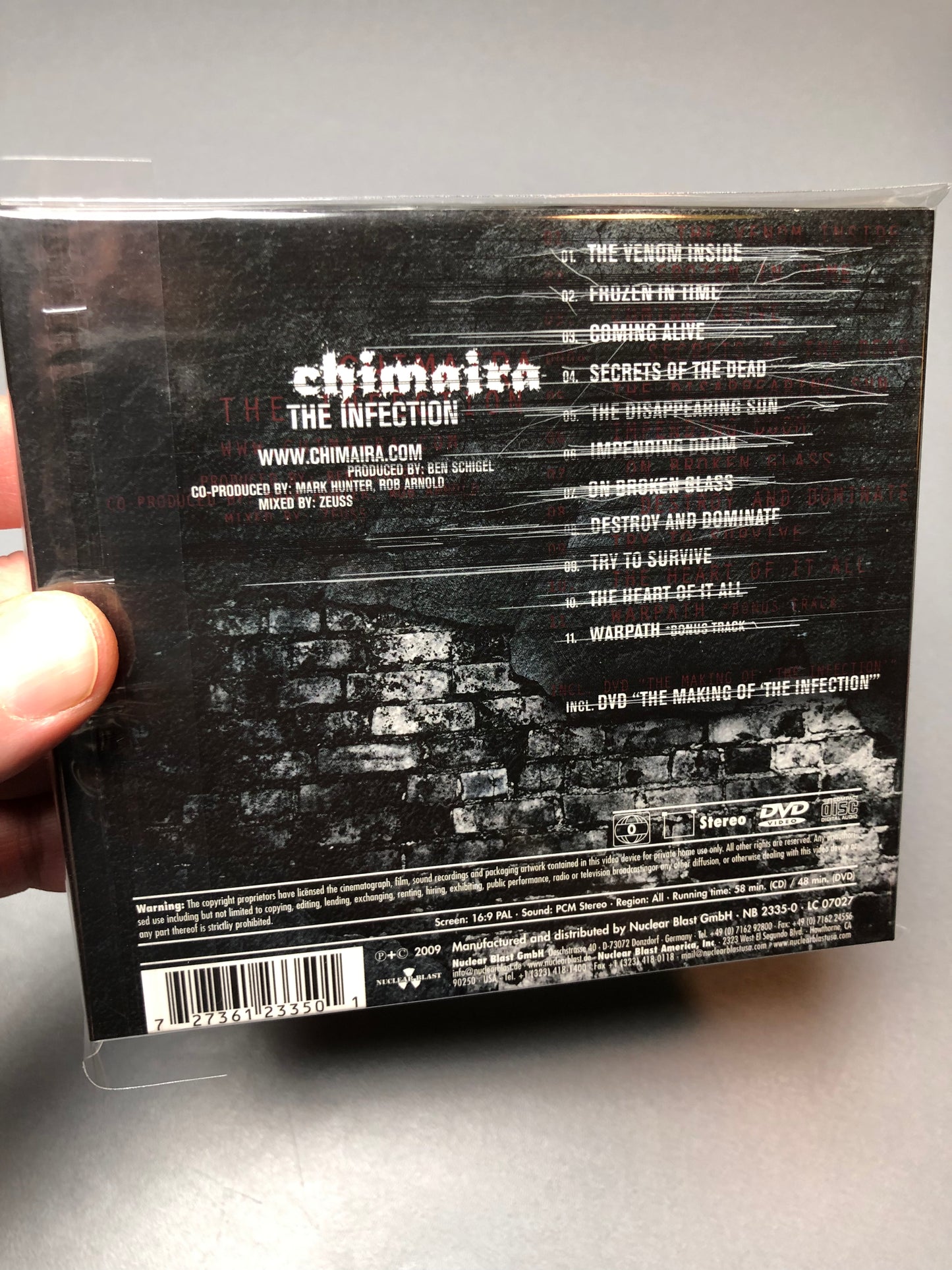 Chimaira: The Infection, Germany 2009, Limited Edition