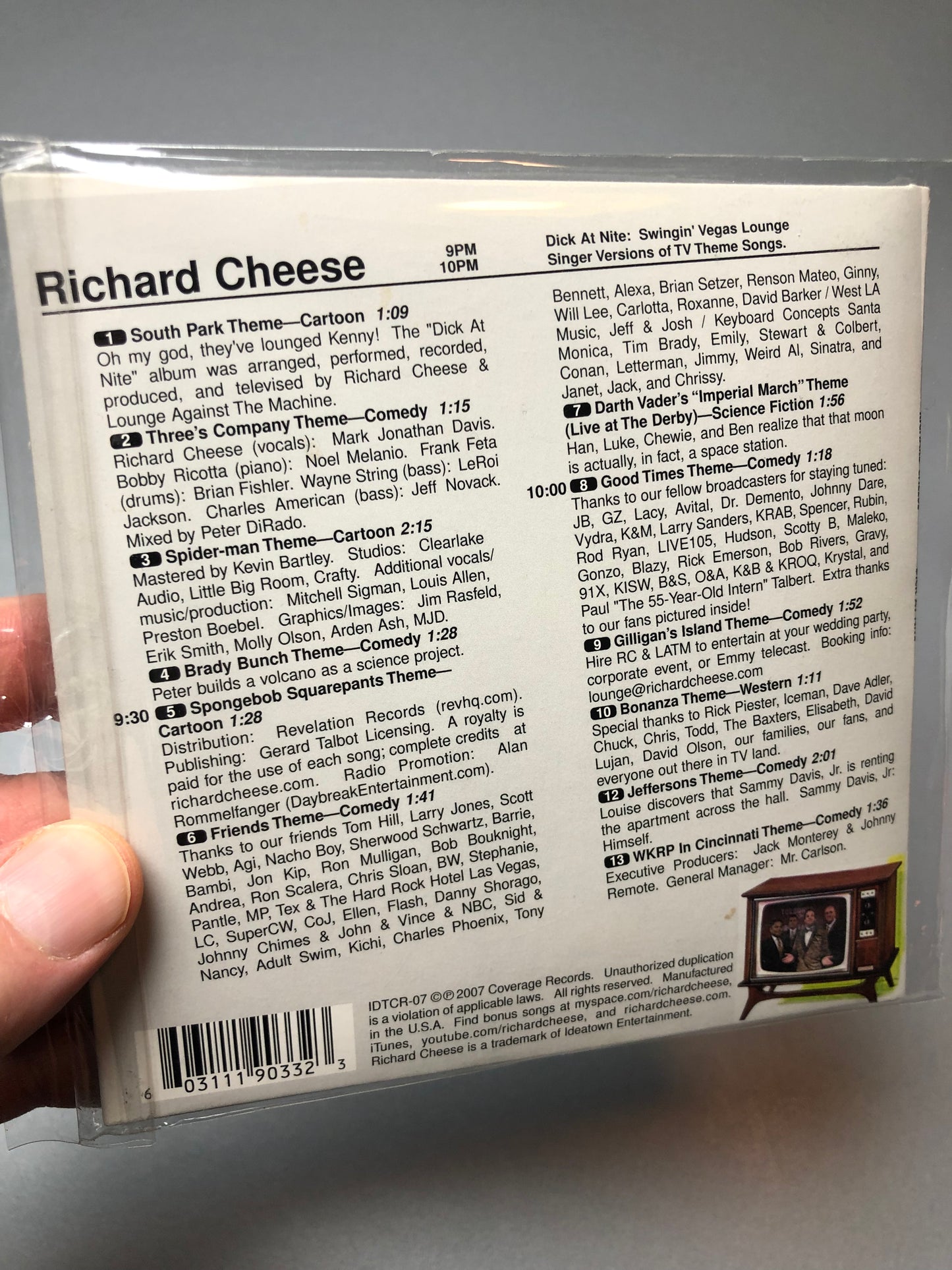 Richard Cheese: Dick At Nite (Your Favorite TV Themes Loungified!), US 2007