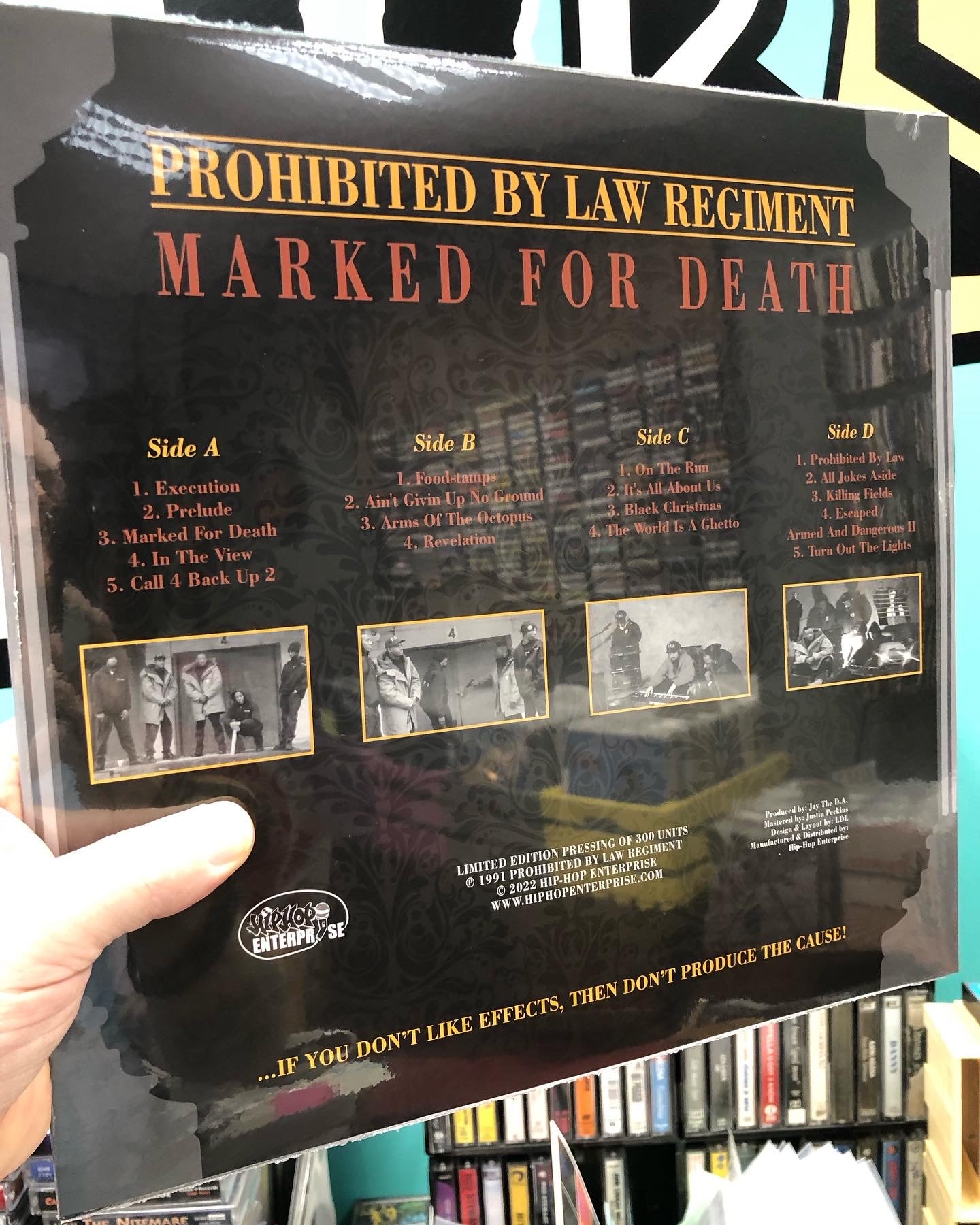 HULLU VARASTOALE -20%‼️‼️‼️Prohibited By Law Regiment: Marked For Death, 2LP, musta